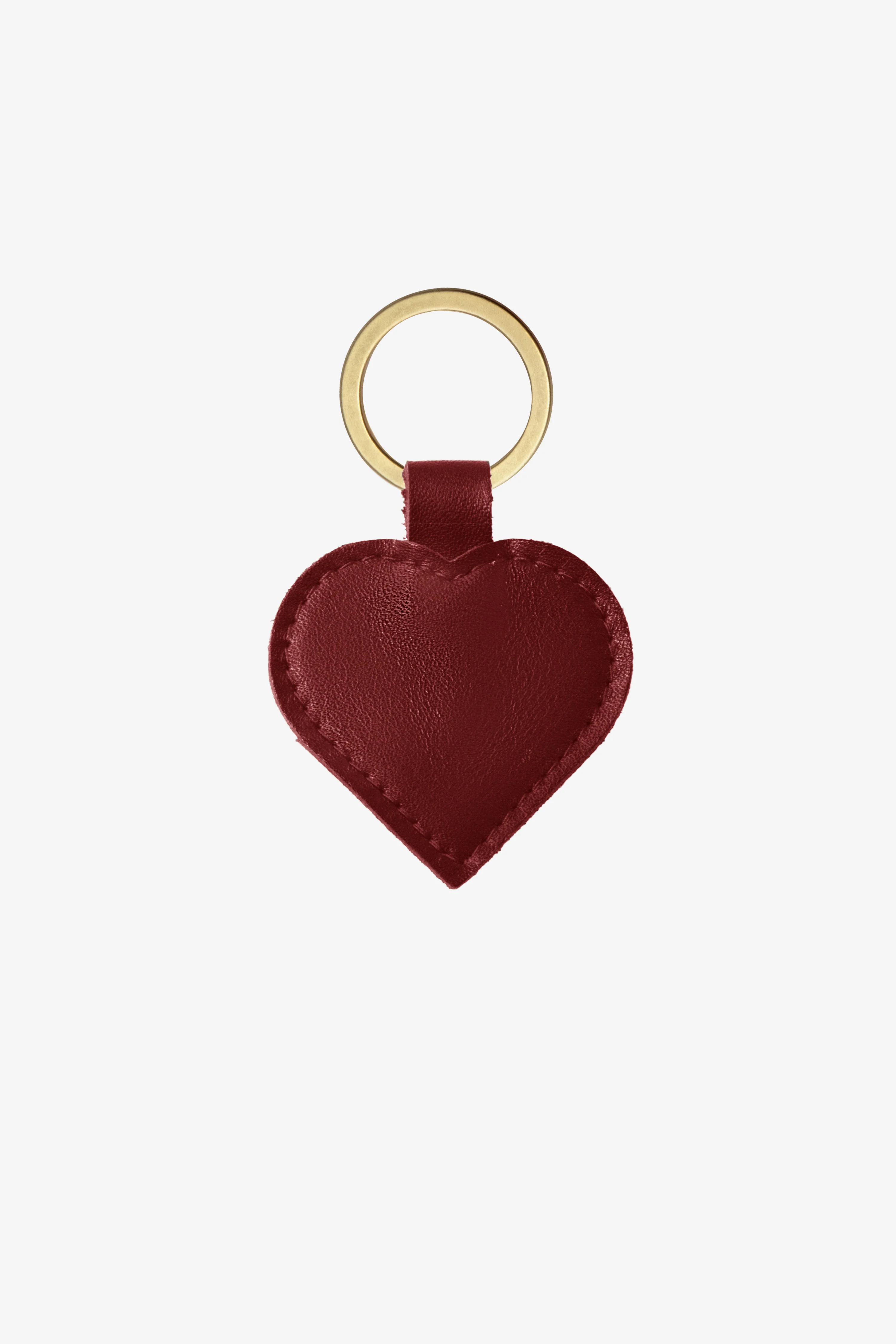 RLH521 - Leather Heart Key Ring - Image 4