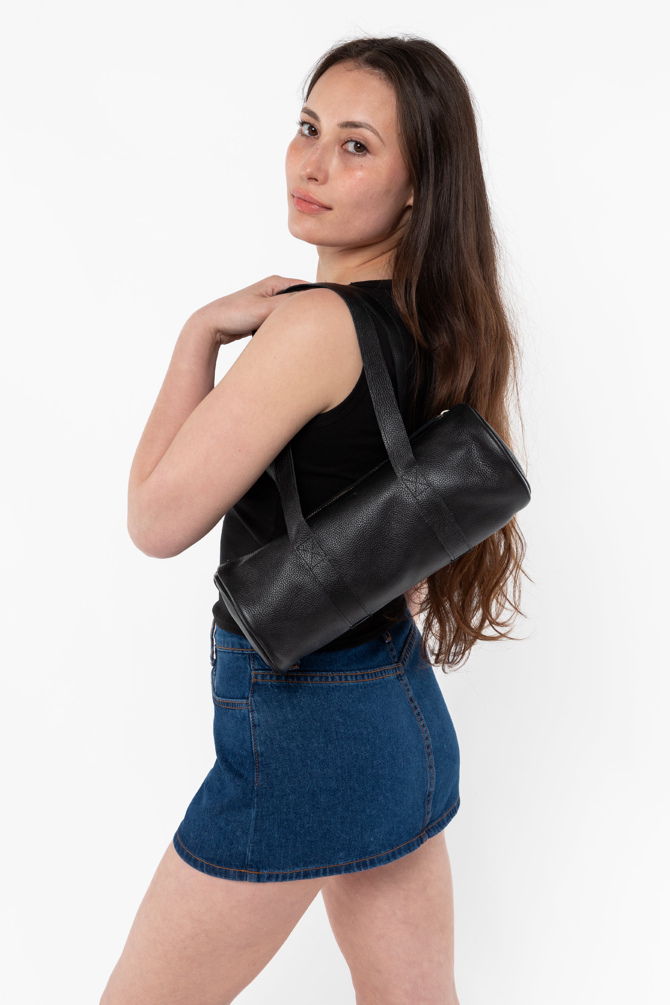 RLH540 - Leather Shoulder Gym Bag - Image 2