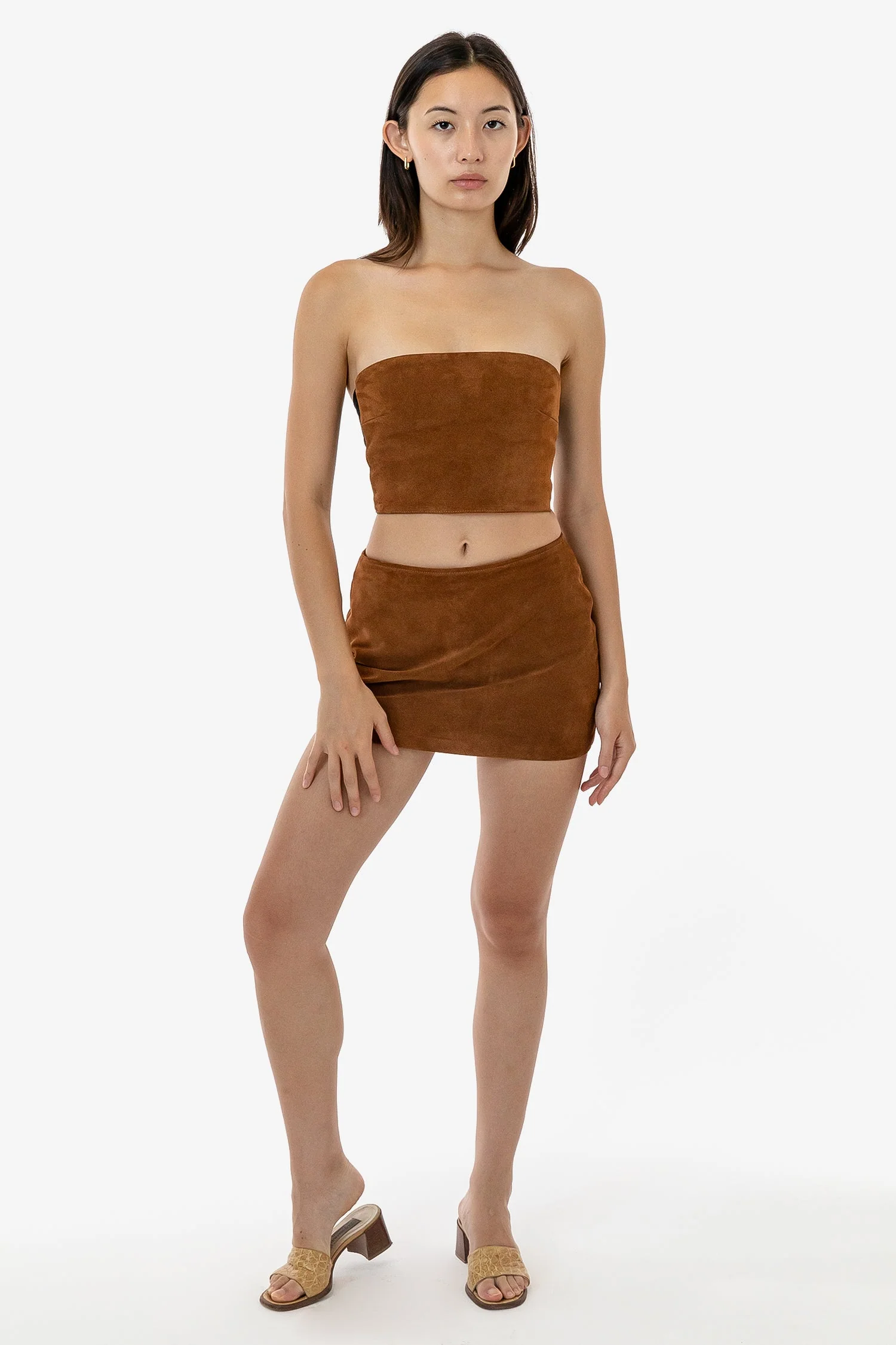 RLH739 - Suede Micro Mini Skort - Image 11