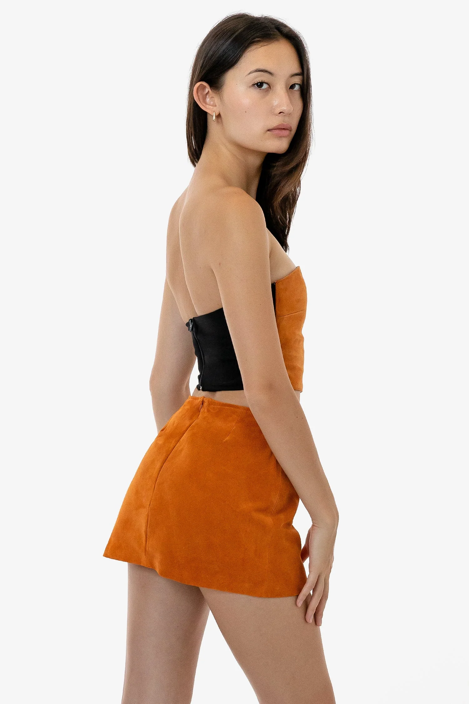 RLH739 - Suede Micro Mini Skort - Image 15