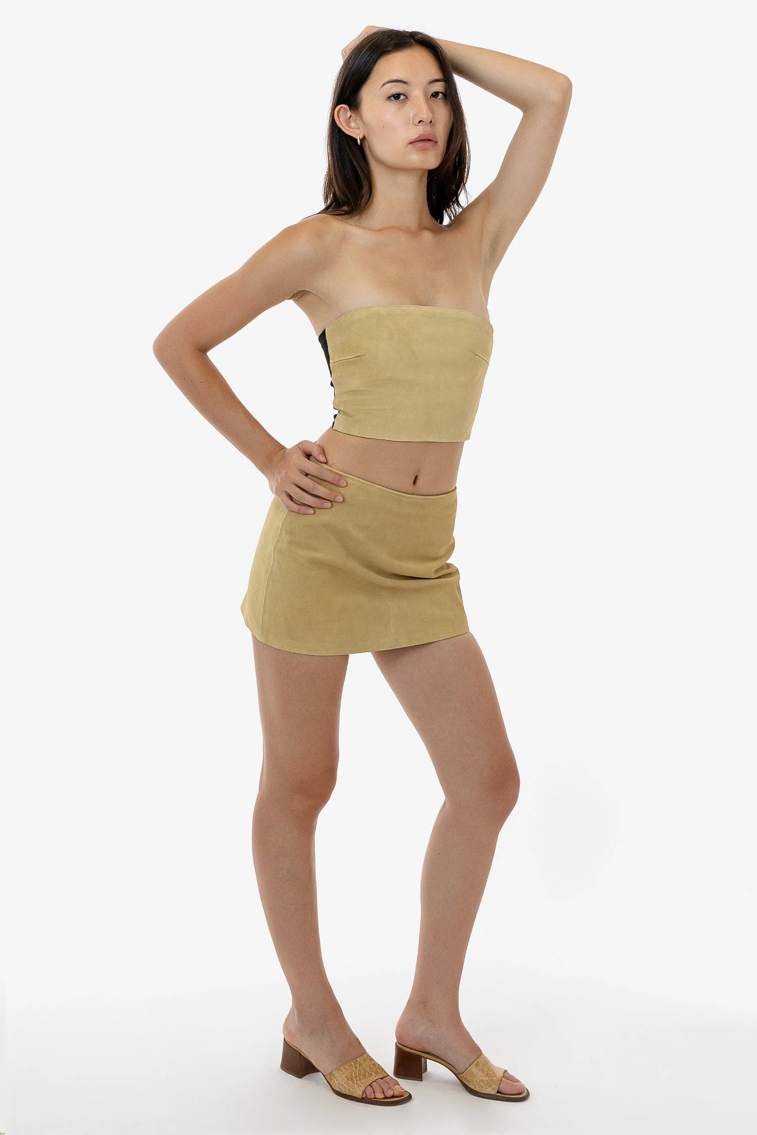 RLH739 - Suede Micro Mini Skort - Image 16