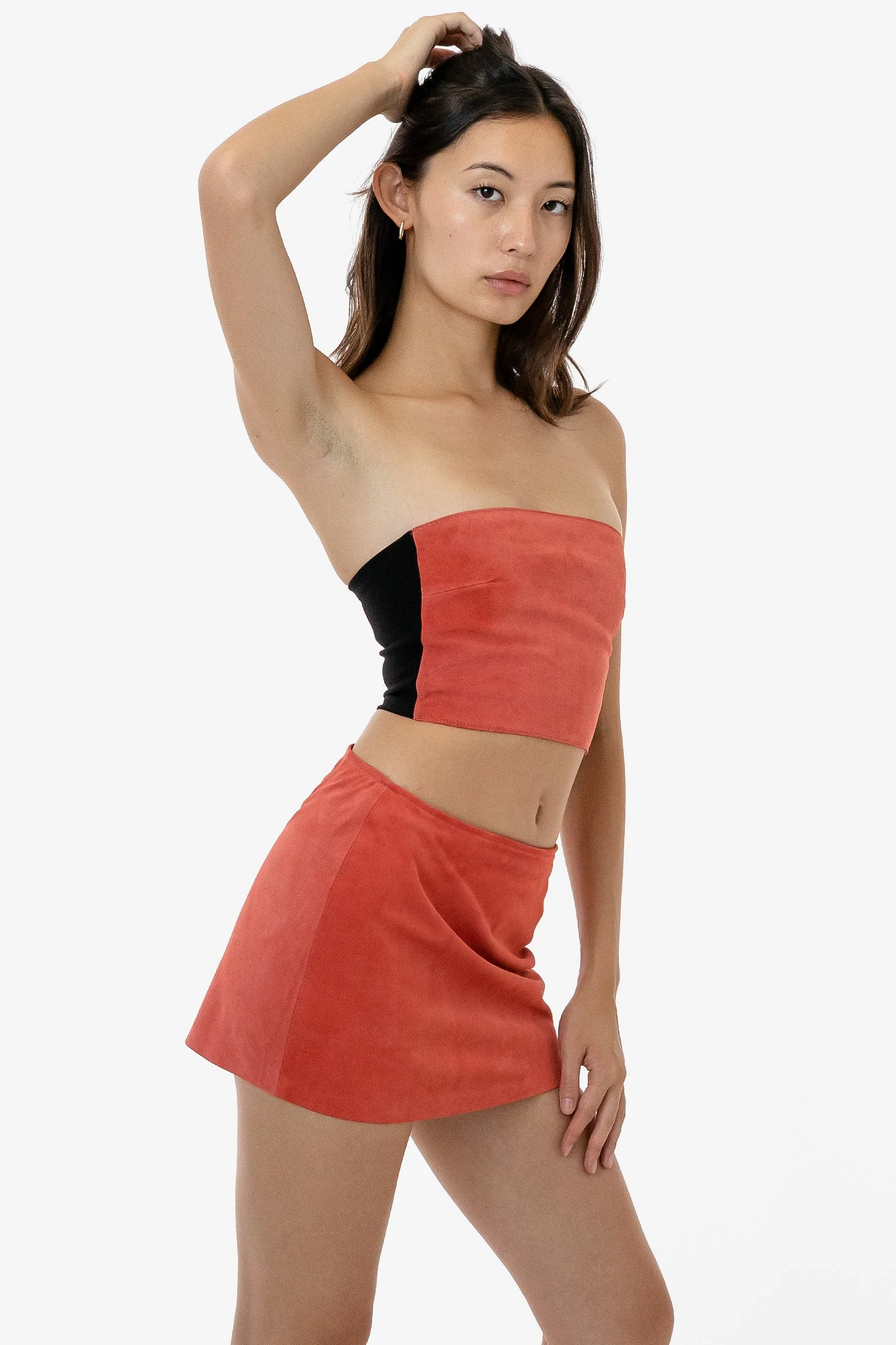 RLH739 - Suede Micro Mini Skort - Image 7