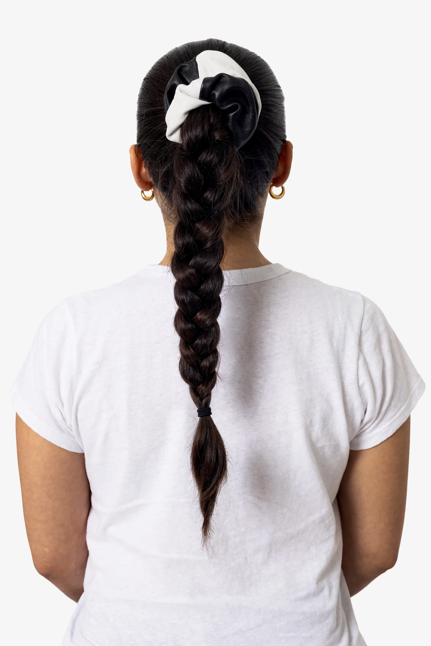 RLHSCRUNCH - 2-Tone Leather Scrunchie - Image 4