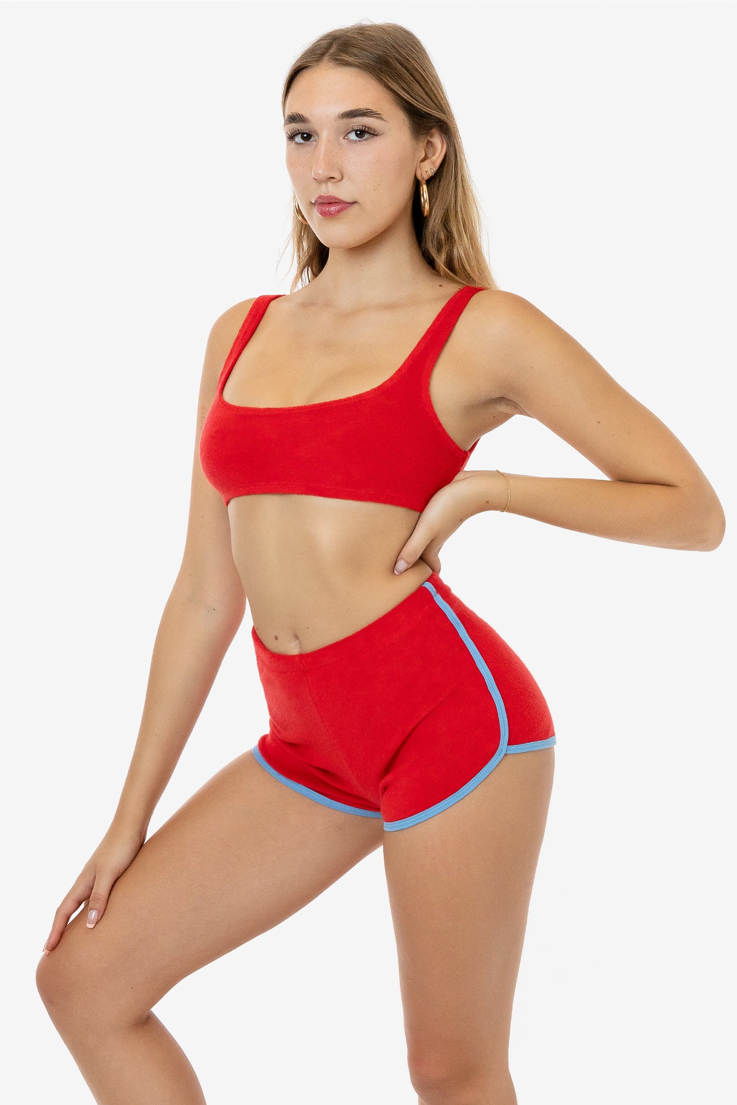 RLT3005 - Loop Terry Squareneck Bra Top - Image 10