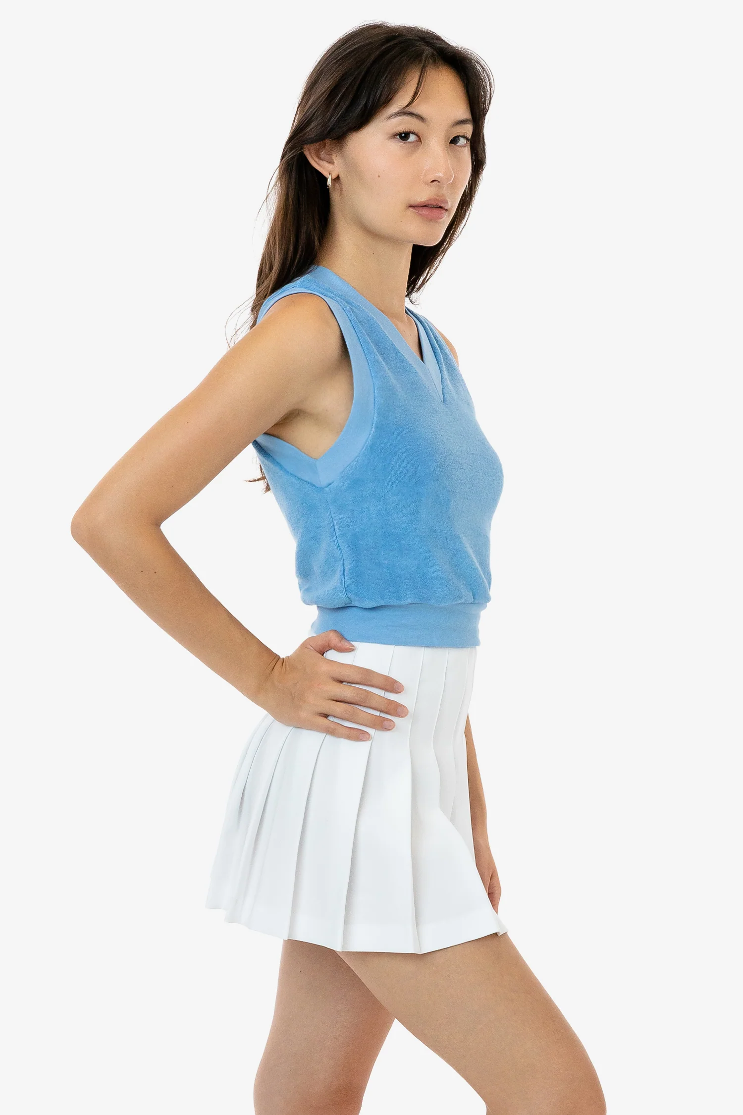 RLT357 - Loop Terry V-Neck Vest - Image 8