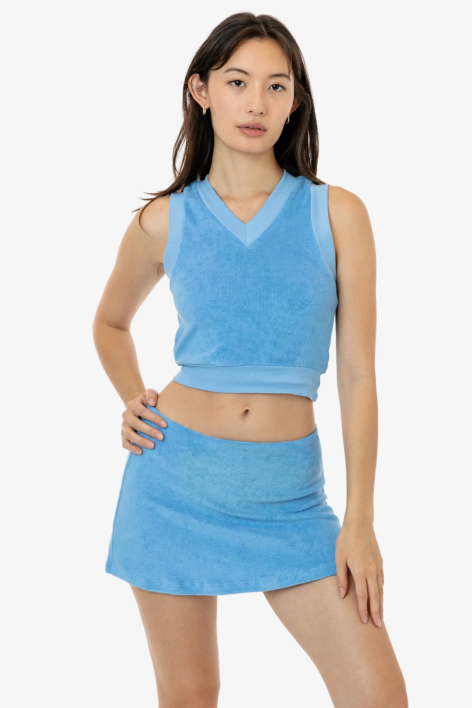 RLT357 - Loop Terry V-Neck Vest - Image 9