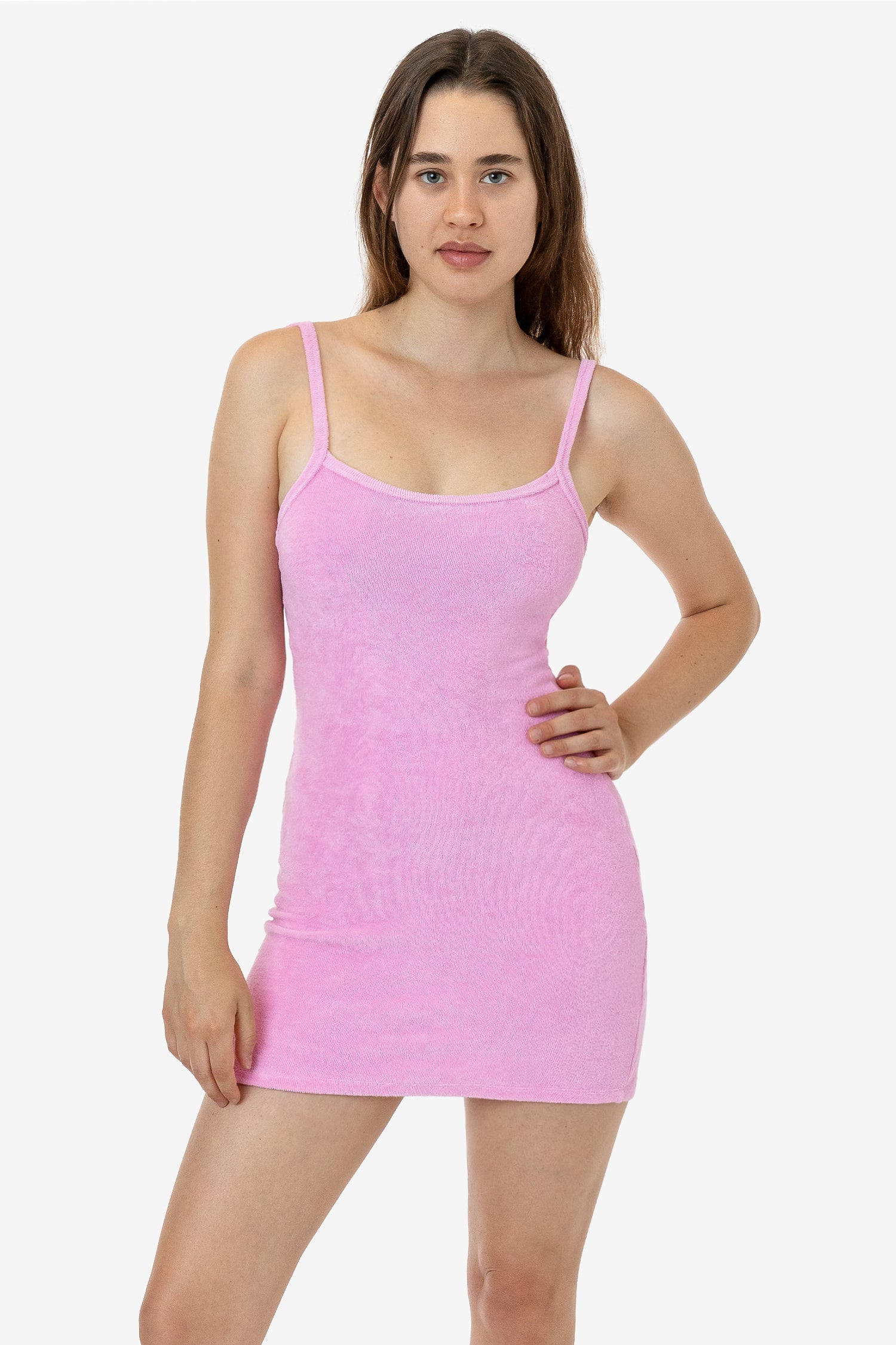 RLT3601 - Loop Terry Spaghetti Mini Dress - Image 32