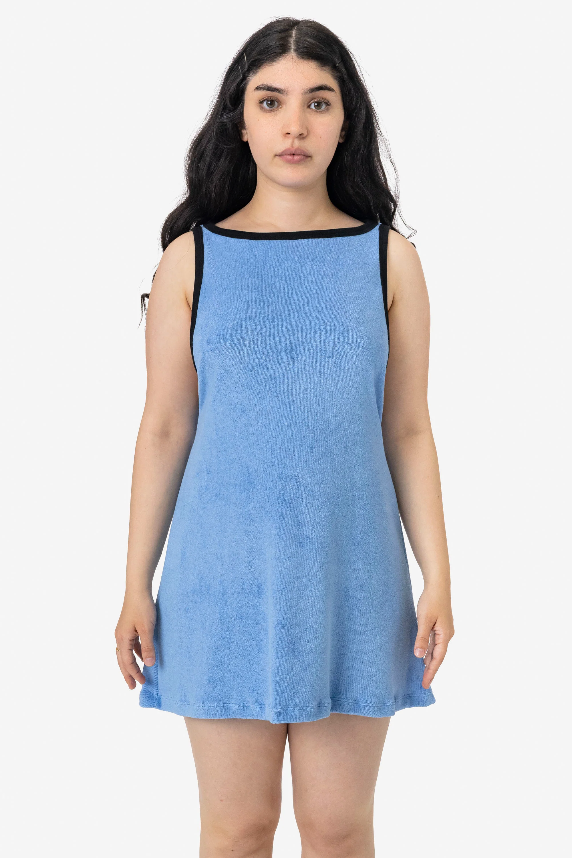 RLT3629 - Loop Terry Boatneck A-Line Dress - Image 12