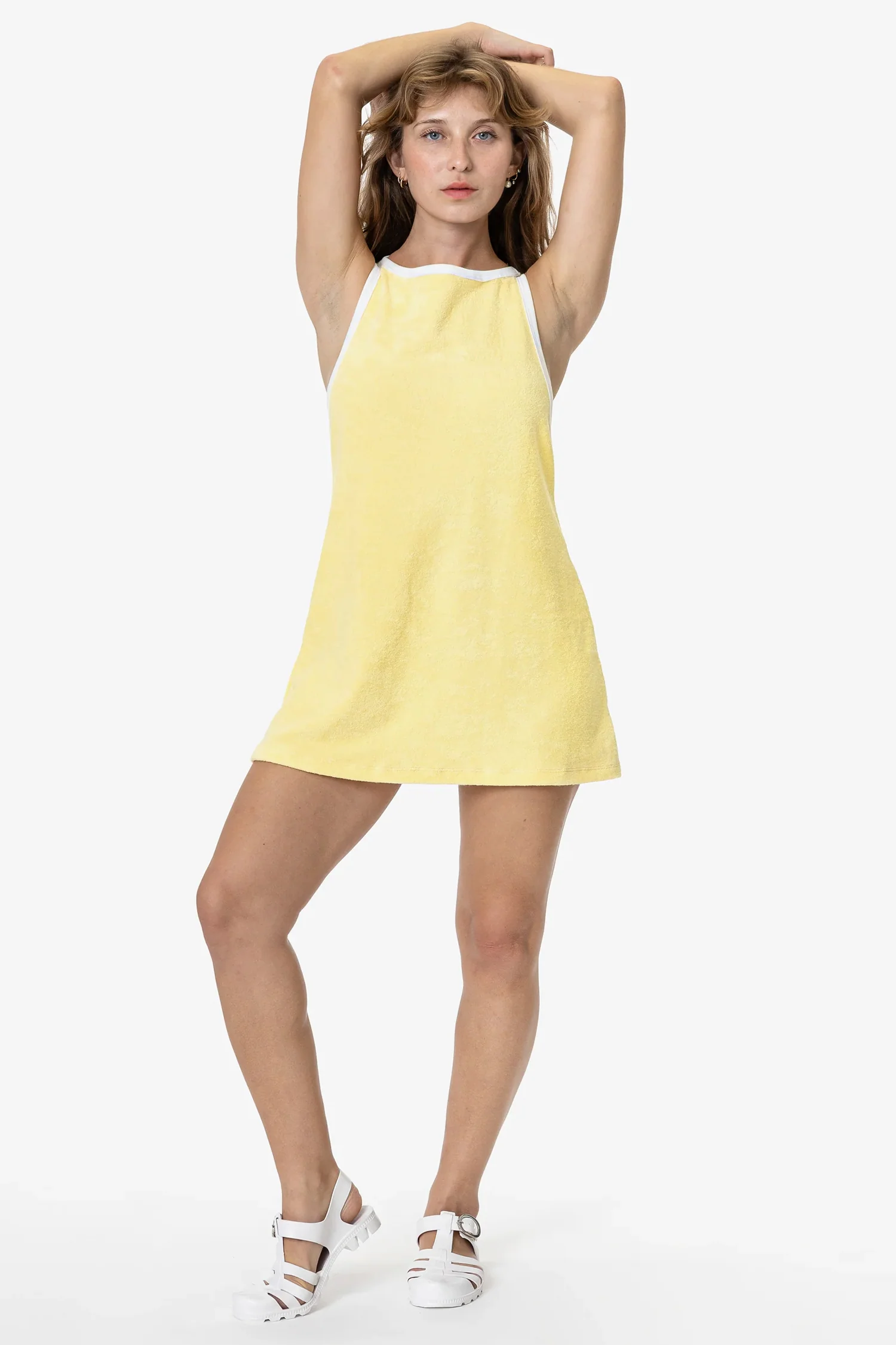 RLT3629 - Loop Terry Boatneck A-Line Dress - Image 17