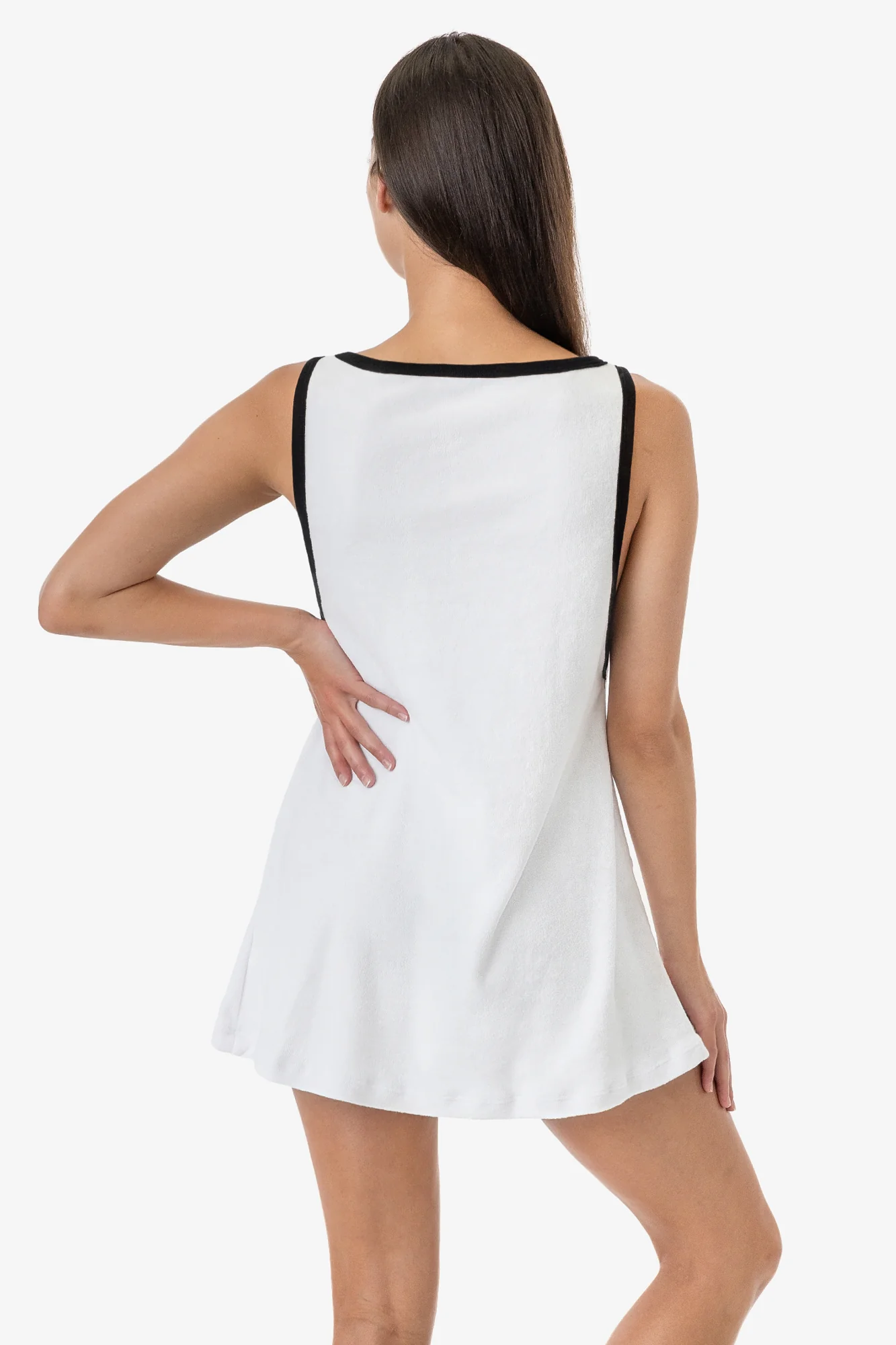RLT3629 - Loop Terry Boatneck A-Line Dress - Image 5