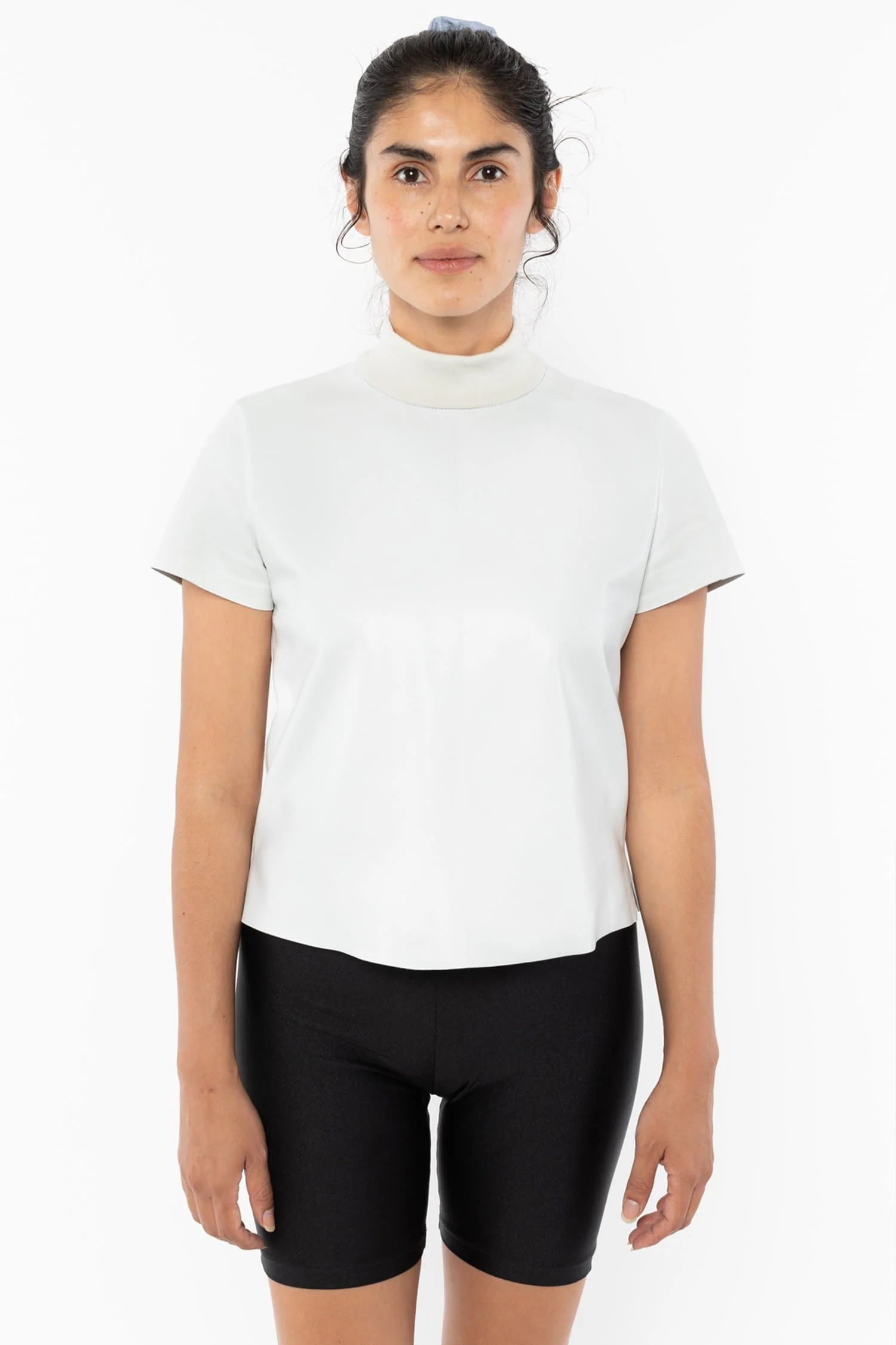 RLTH3401 - Leather Mockneck Tee - Image 15