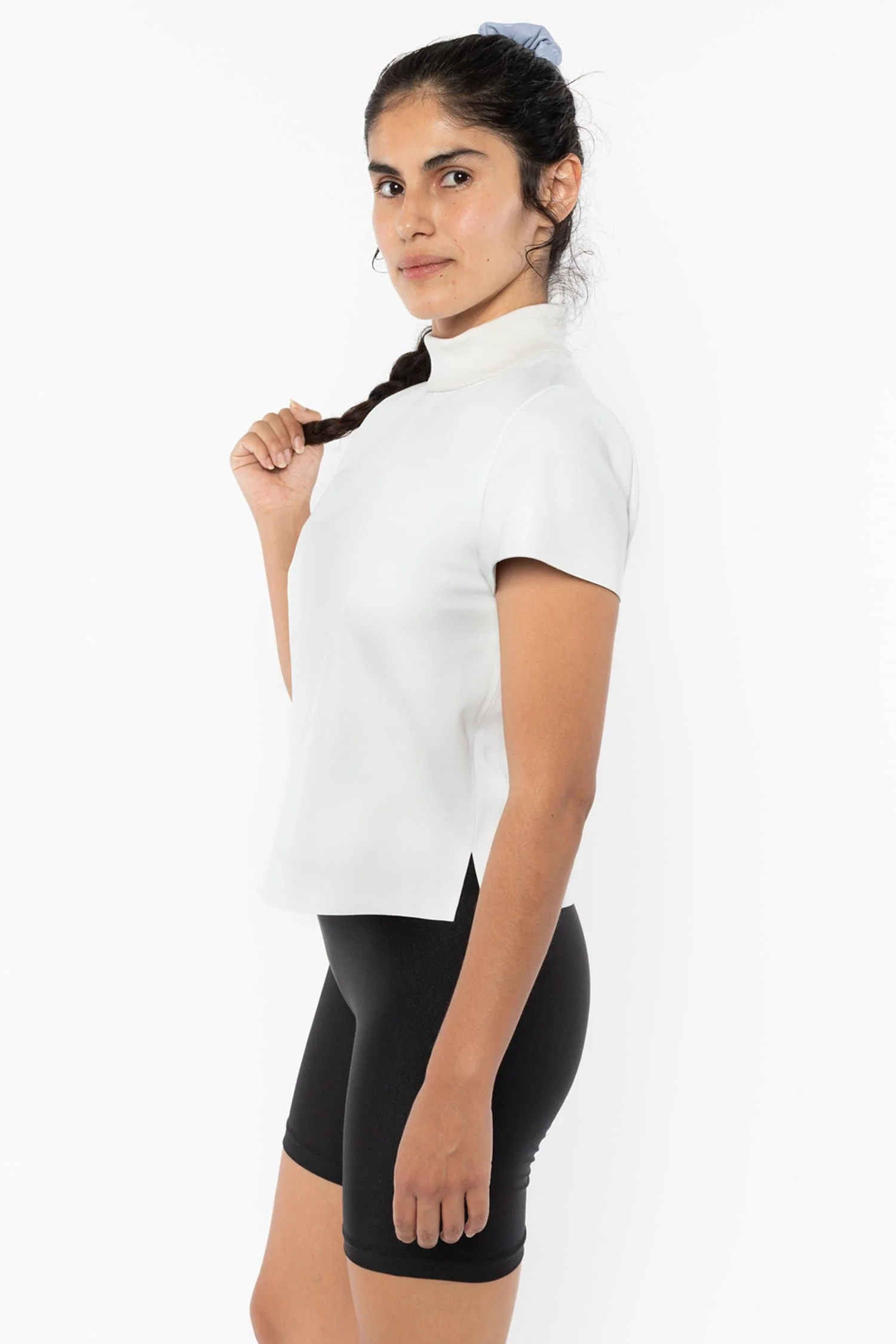 RLTH3401 - Leather Mockneck Tee - Image 16