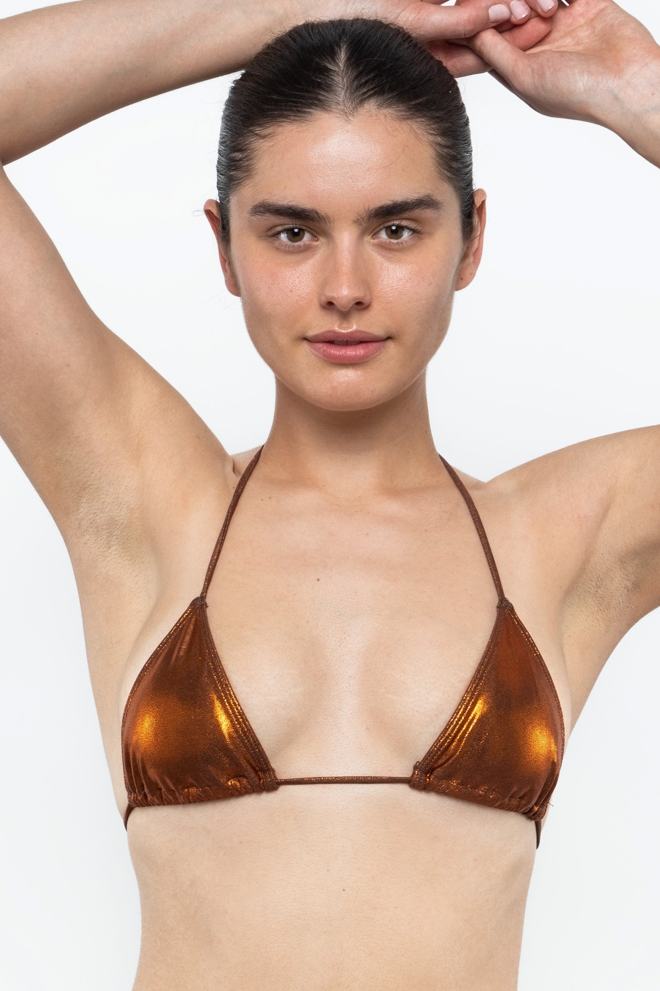 RMH3003 - Shiny Matrix String Bikini Top - Image 2