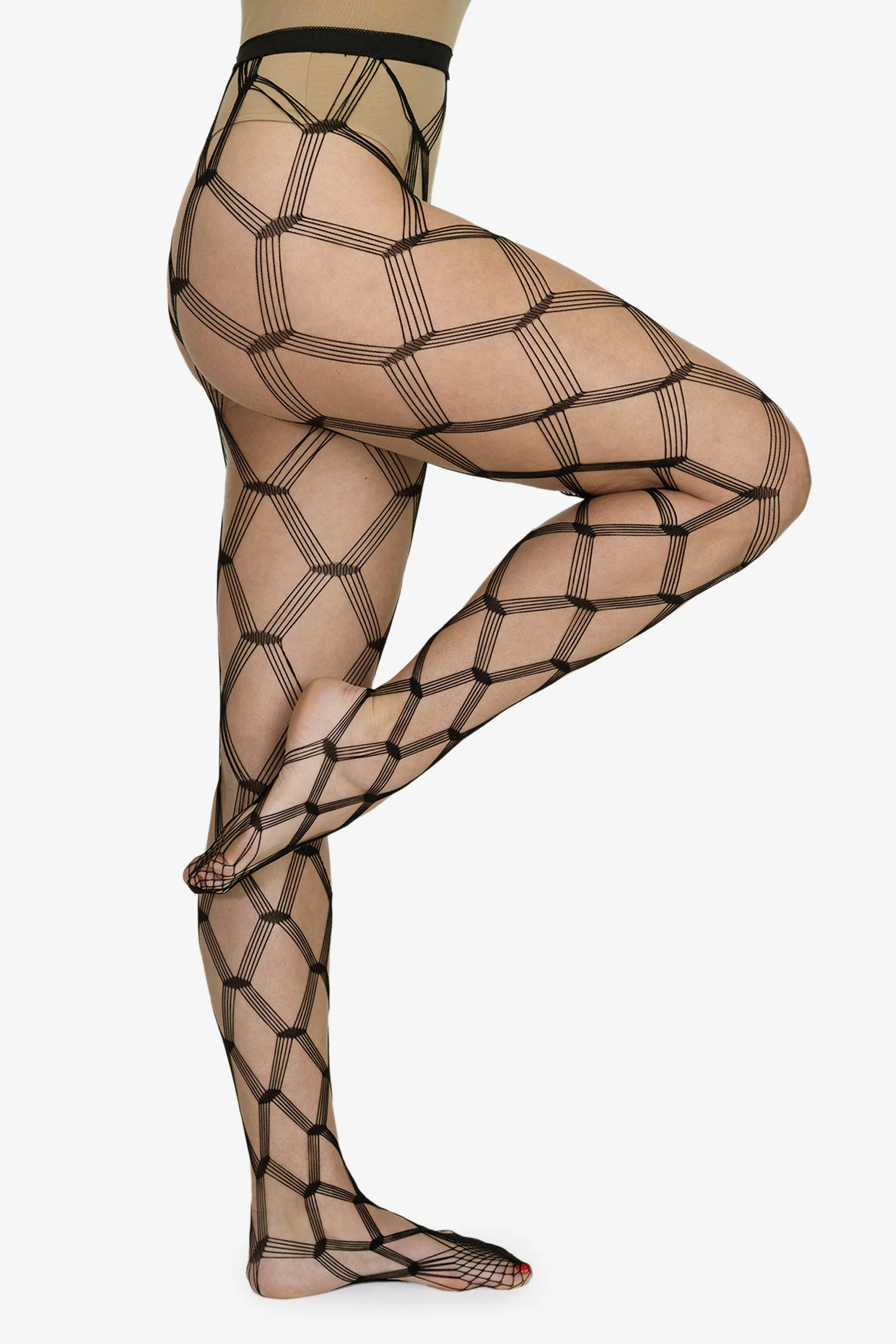 RN-PHGM - Geo Mesh Fishnet Tights - Image 3