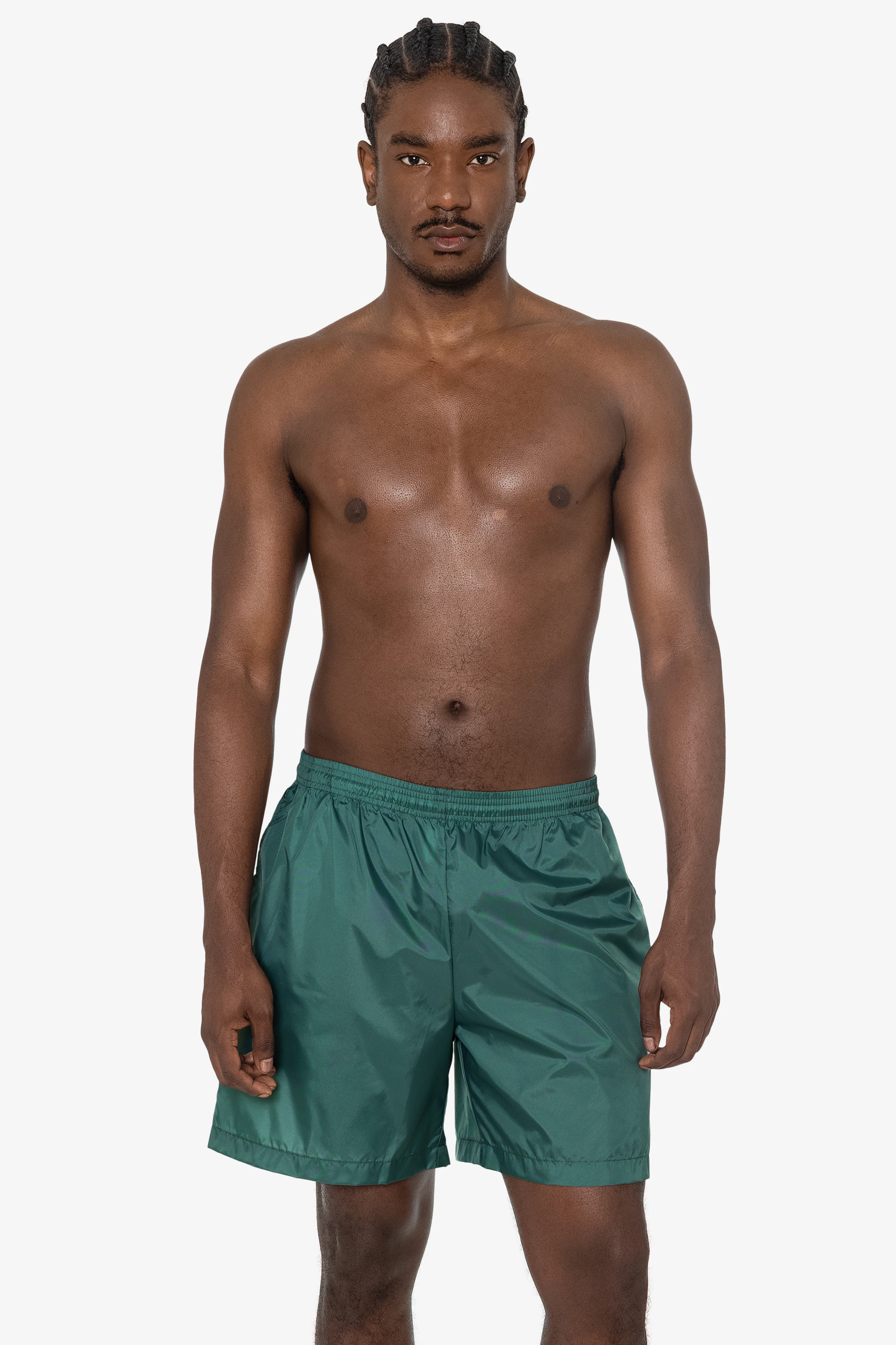 RNF412 - Men's-Unisex Nylon Taffeta Wide Shorts / Swim Trunk - Image 10