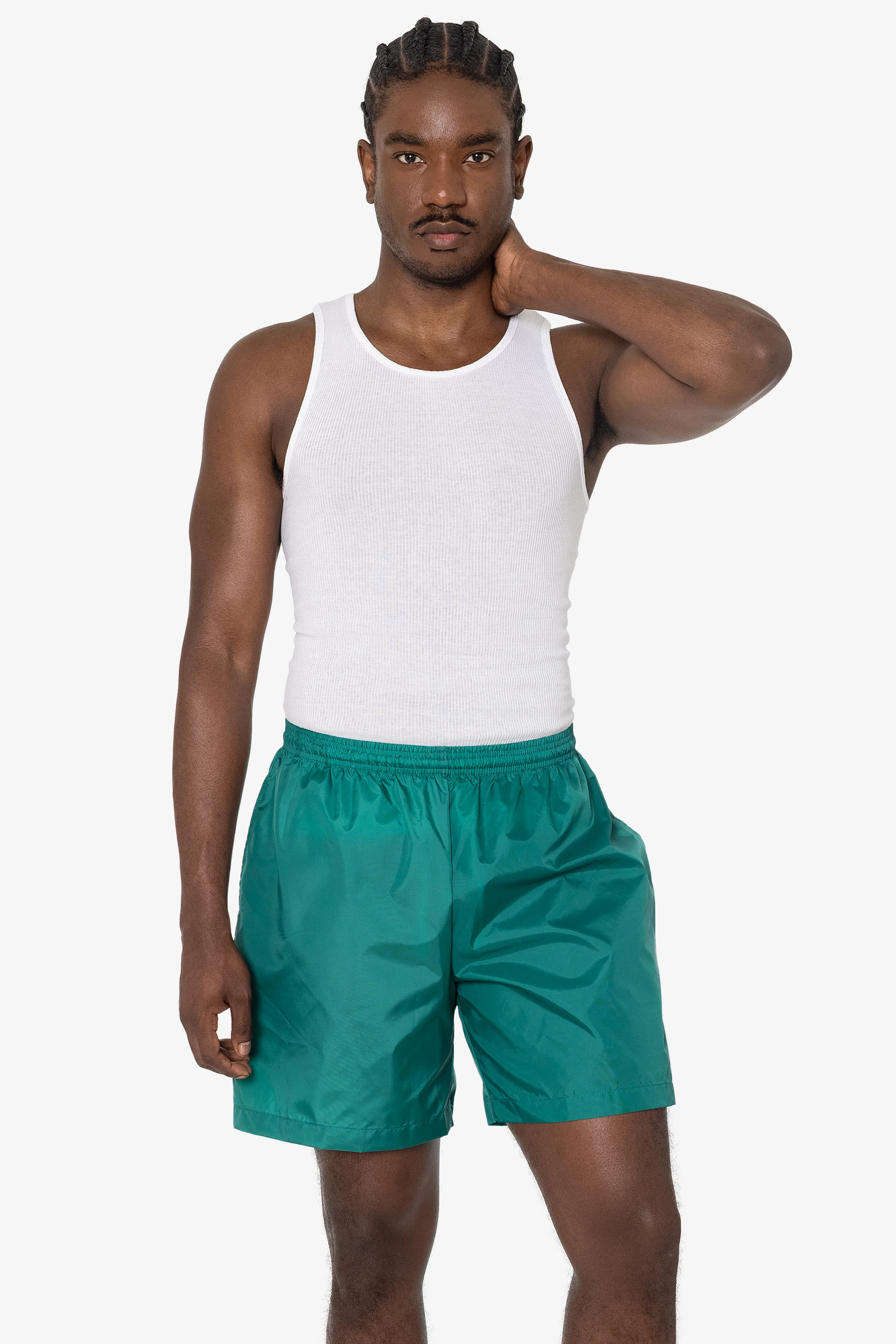 RNF412 - Men's-Unisex Nylon Taffeta Wide Shorts / Swim Trunk - Image 12