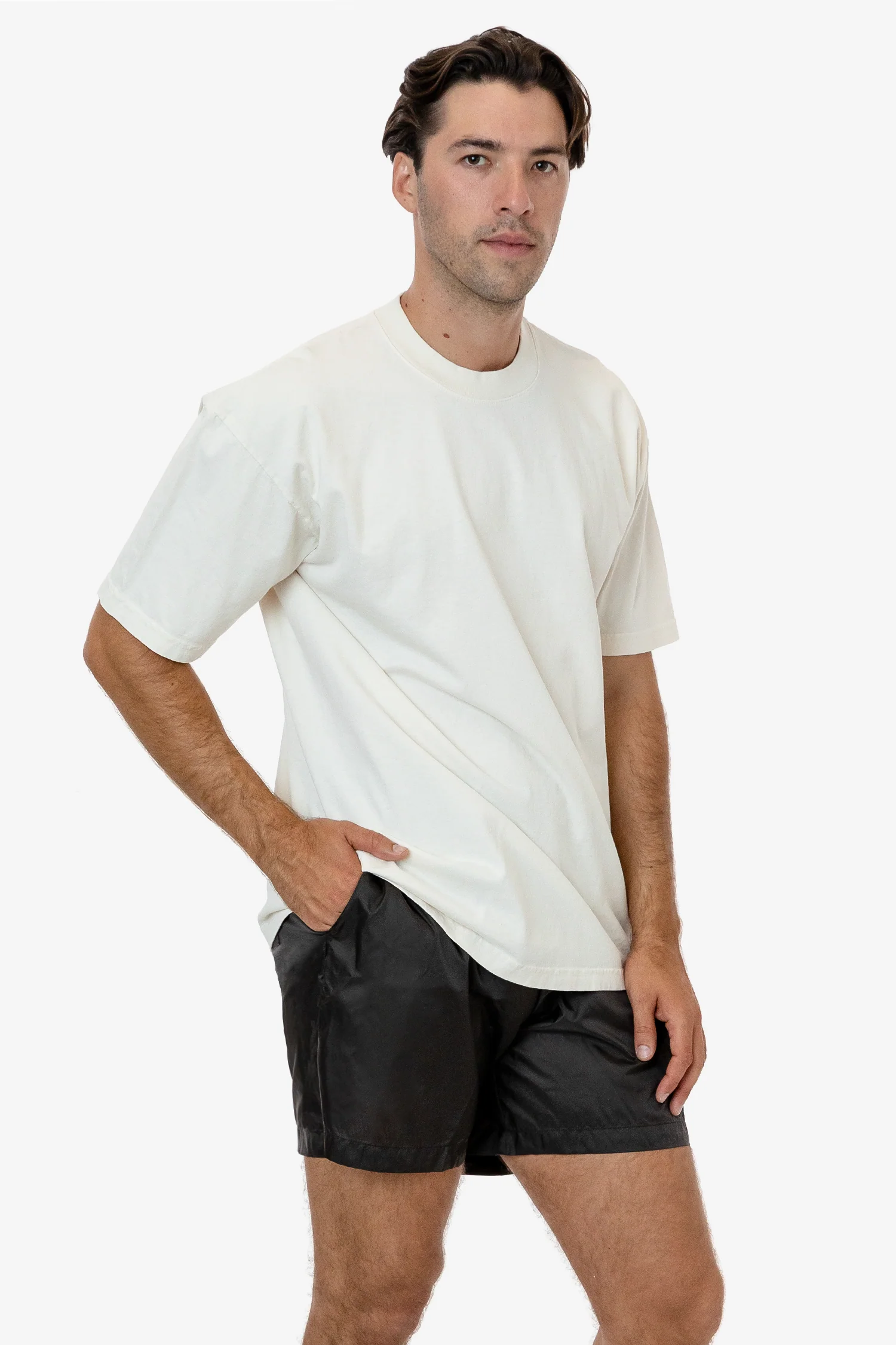 RNF412 - Men's-Unisex Nylon Taffeta Wide Shorts / Swim Trunk - Image 17