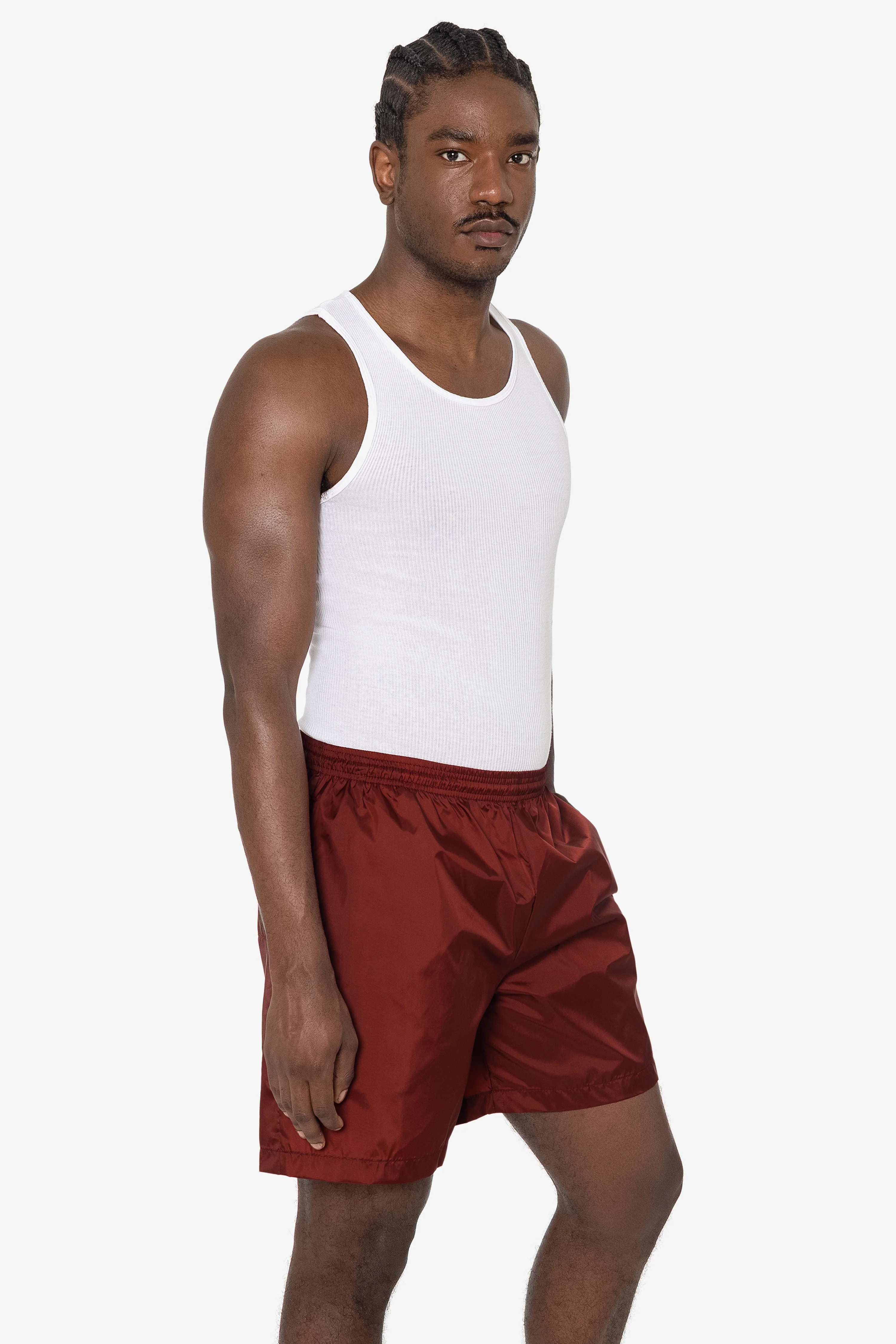 RNF412 - Men's-Unisex Nylon Taffeta Wide Shorts / Swim Trunk - Image 3