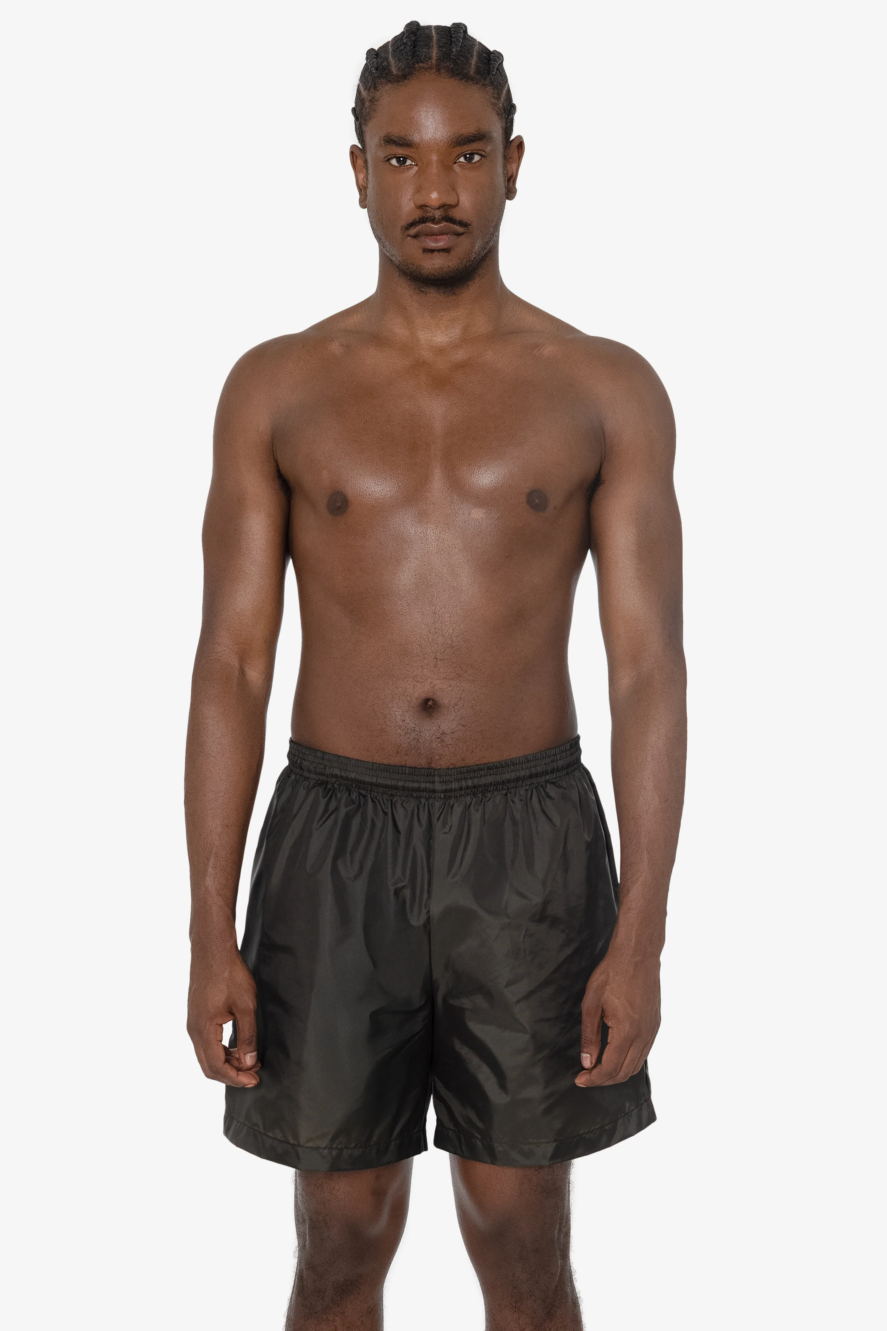 RNF412 - Men's-Unisex Nylon Taffeta Wide Shorts / Swim Trunk - Image 4