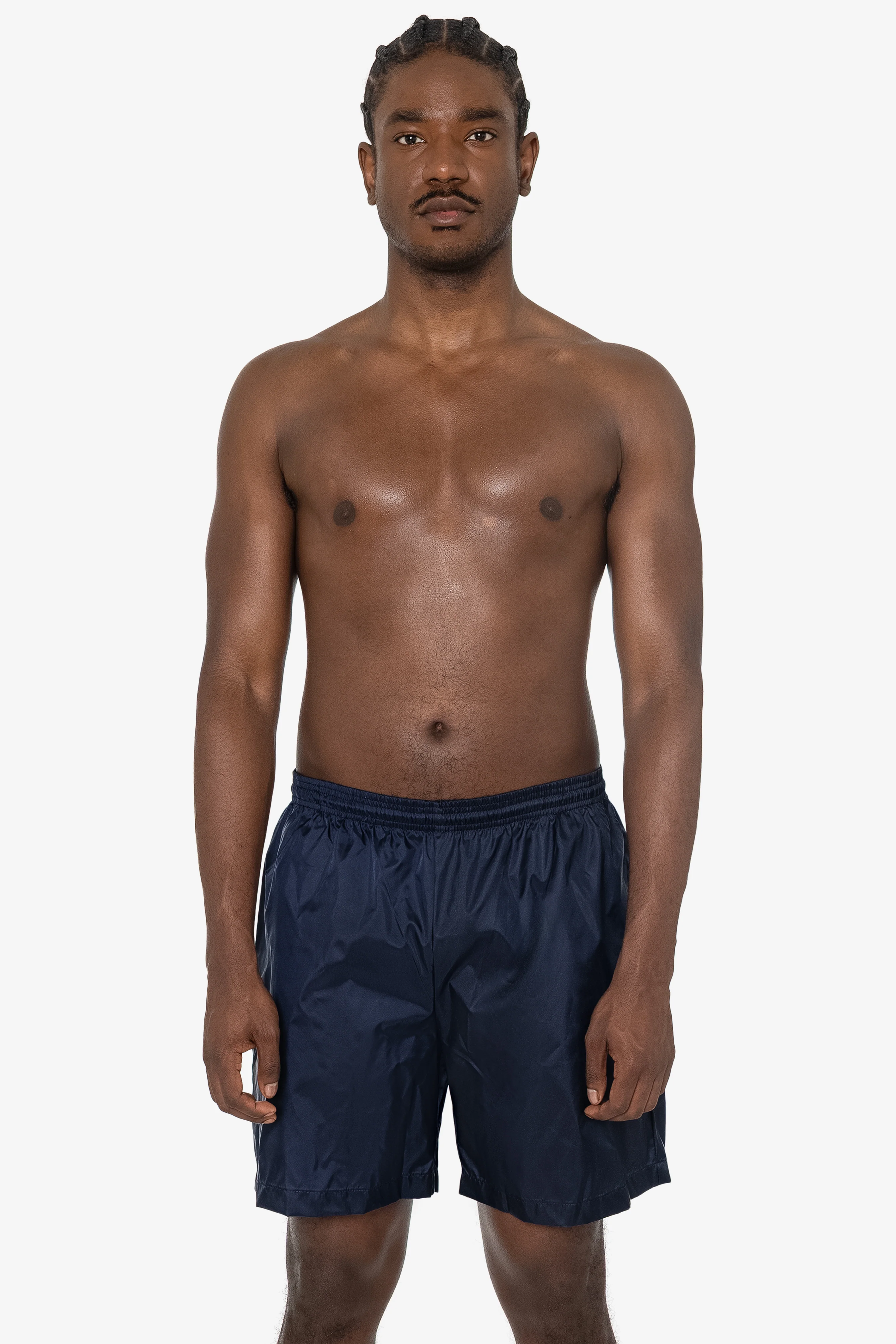 RNF412 - Men's-Unisex Nylon Taffeta Wide Shorts / Swim Trunk - Image 6