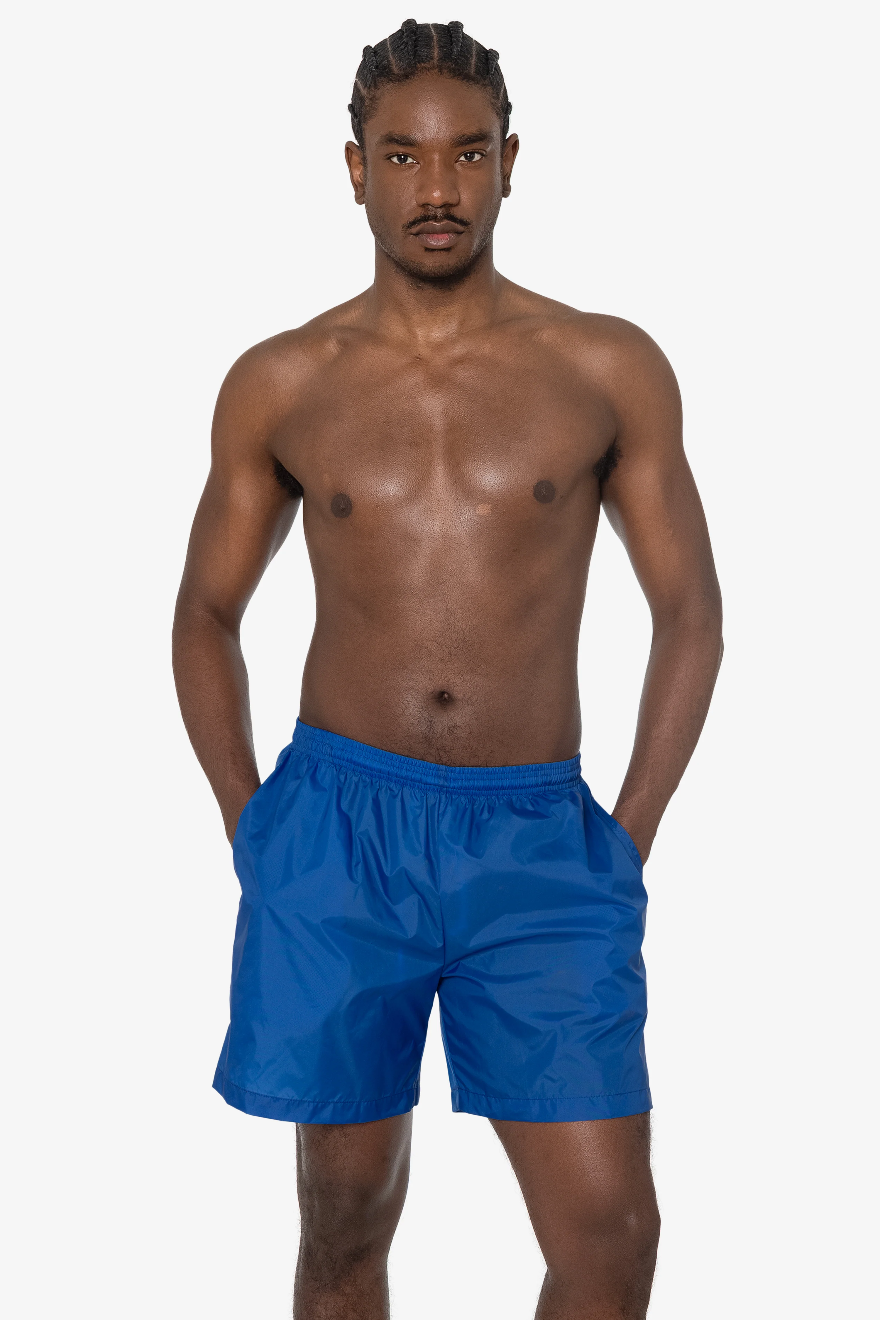 RNF412 - Men's-Unisex Nylon Taffeta Wide Shorts / Swim Trunk - Image 8
