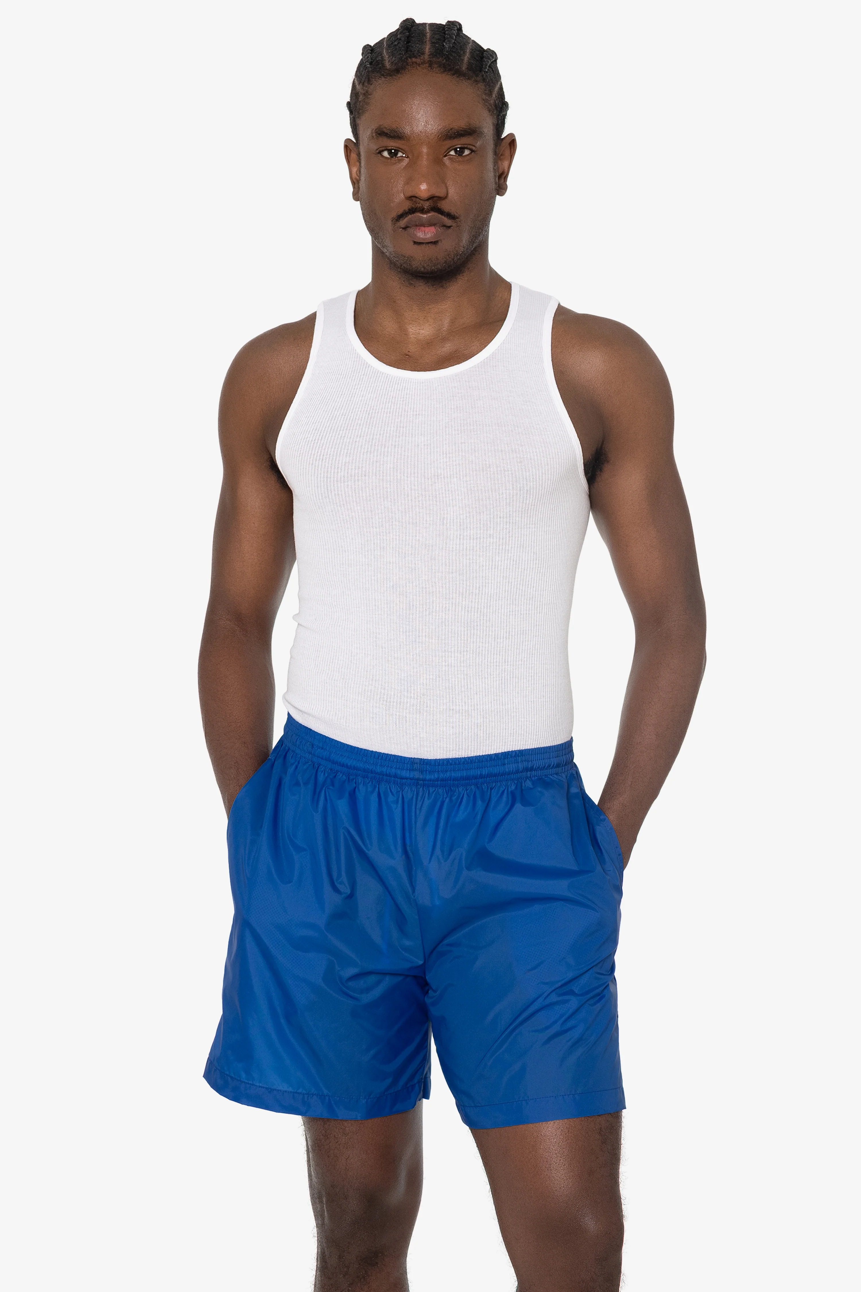 RNF412 - Men's-Unisex Nylon Taffeta Wide Shorts / Swim Trunk - Image 9