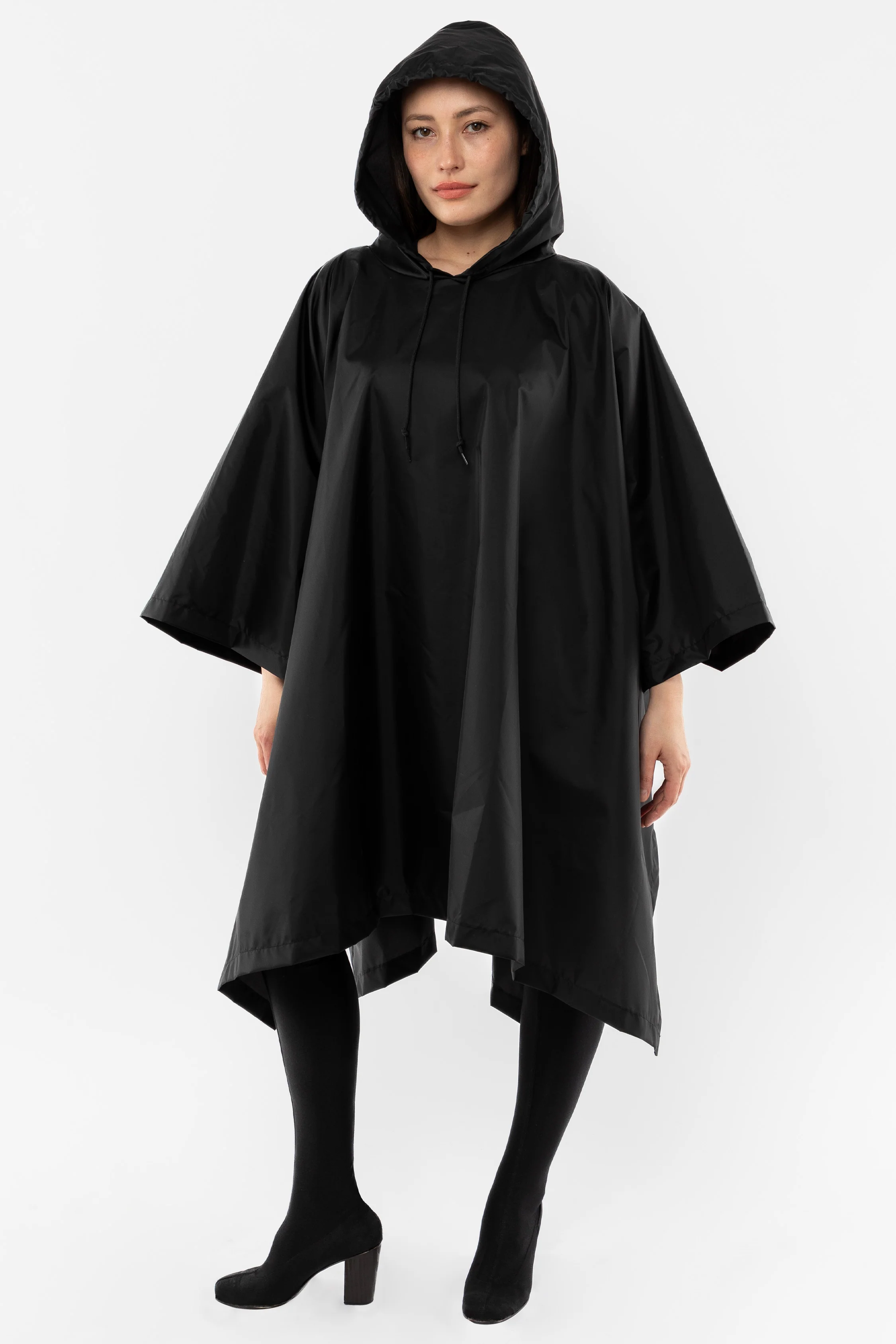 RNF419 - Hooded Nylon Rain Poncho - Image 10