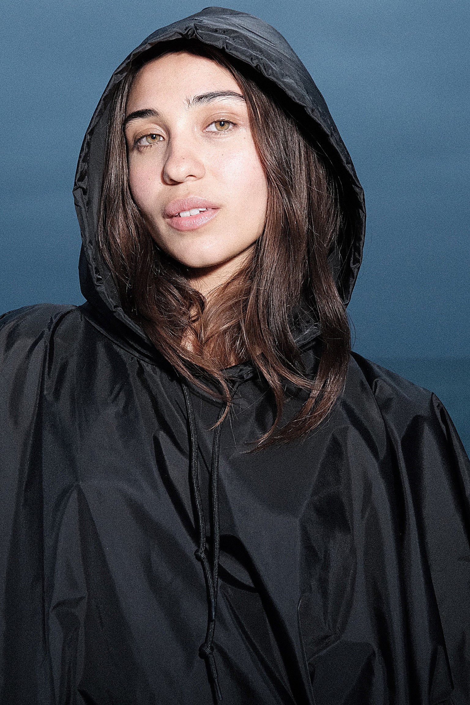 RNF419 - Hooded Nylon Rain Poncho - Image 3