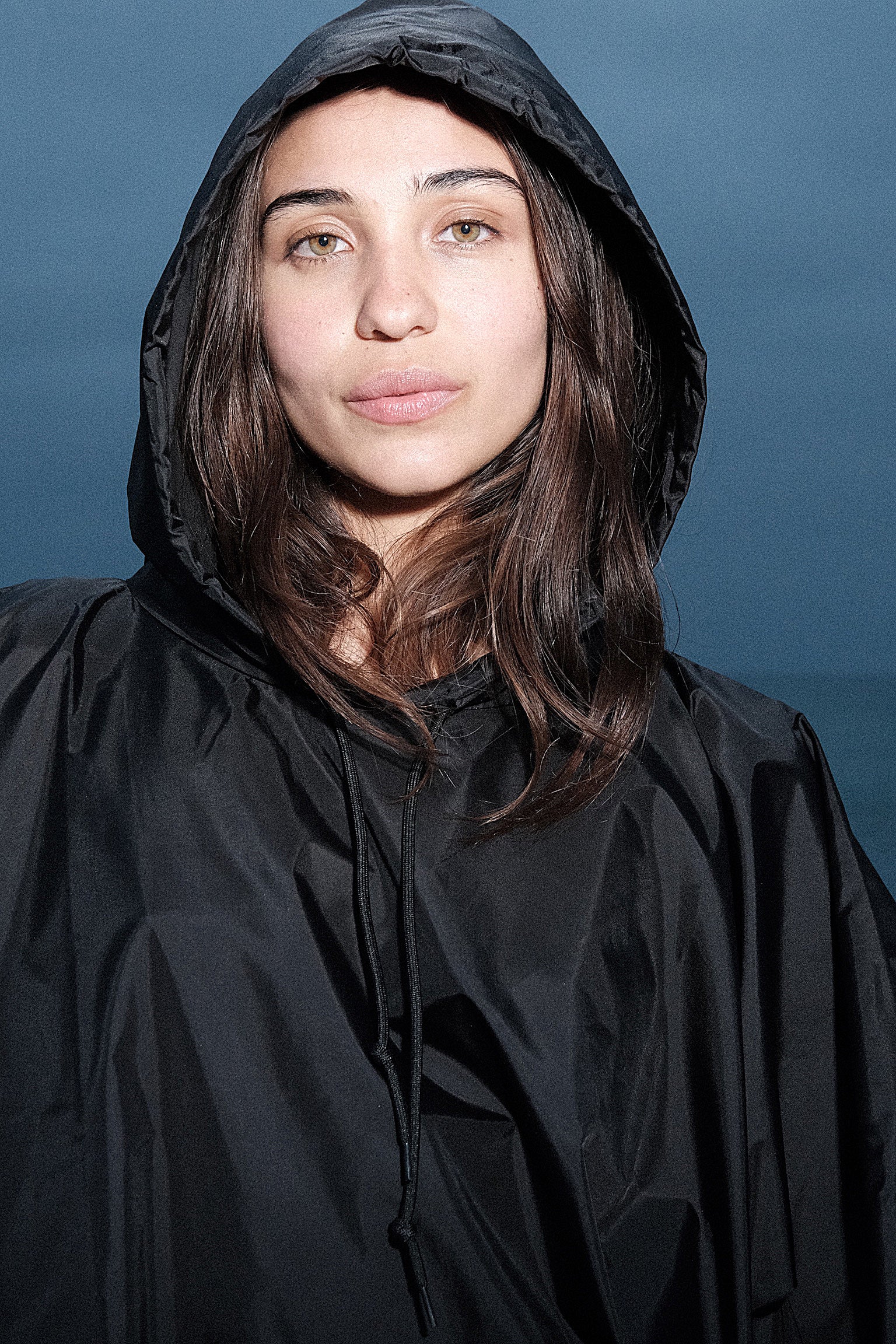 RNF419 - Hooded Nylon Rain Poncho - Image 4