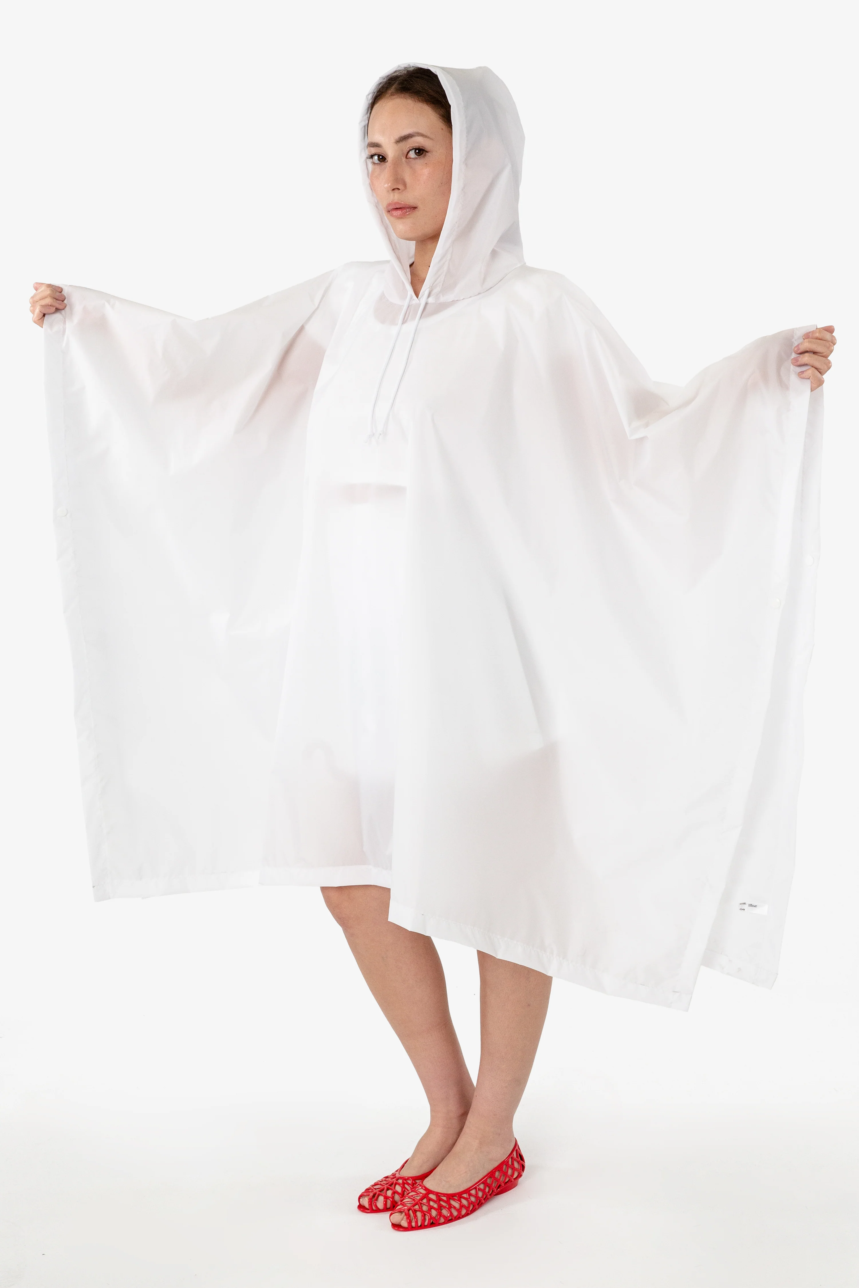 RNF419 - Hooded Nylon Rain Poncho - Image 7