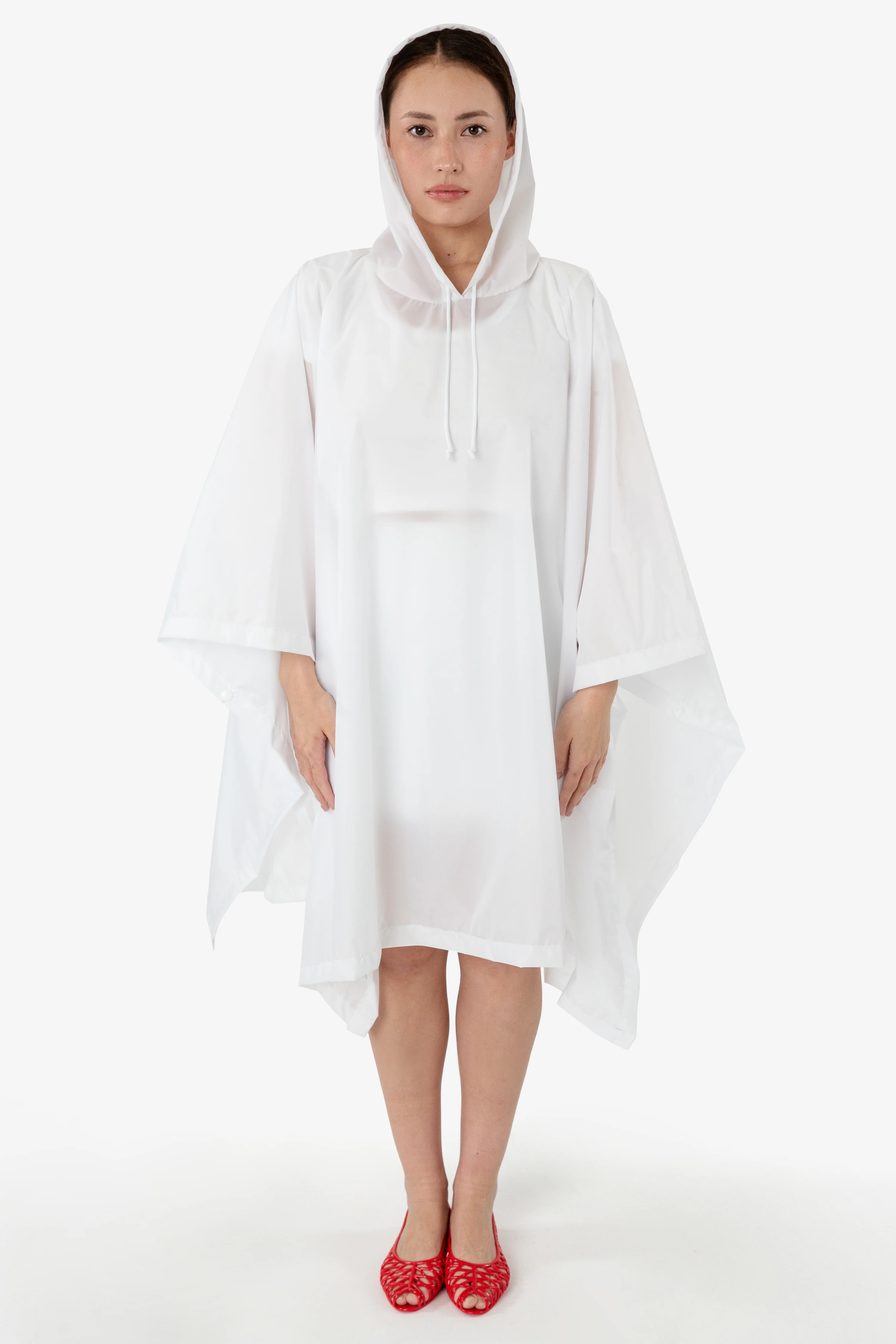 RNF419 - Hooded Nylon Rain Poncho - Image 8