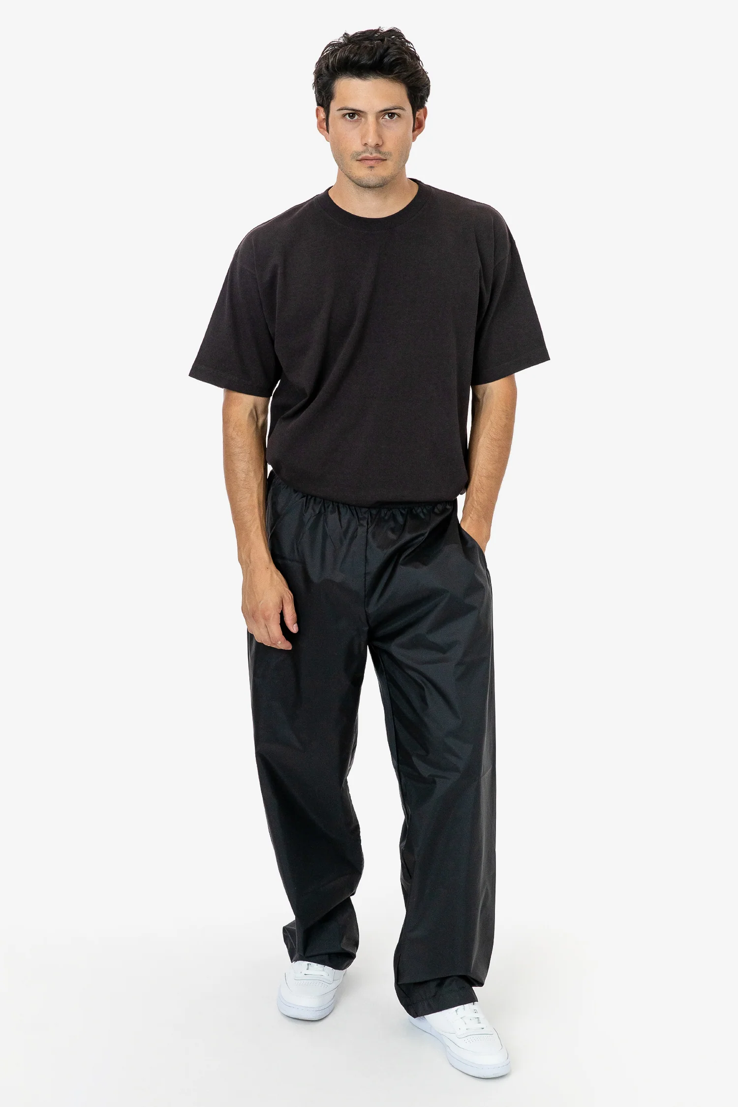 RNF445 - Lightweight Nylon Taffeta Wide Leg Pant - Image 3