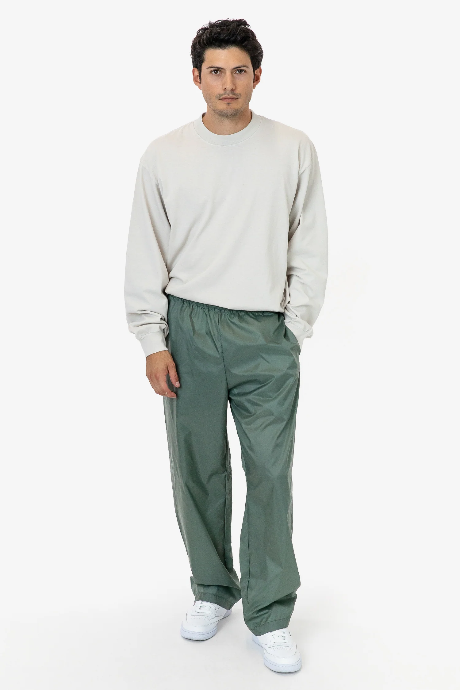 RNF445 - Lightweight Nylon Taffeta Wide Leg Pant - Image 5