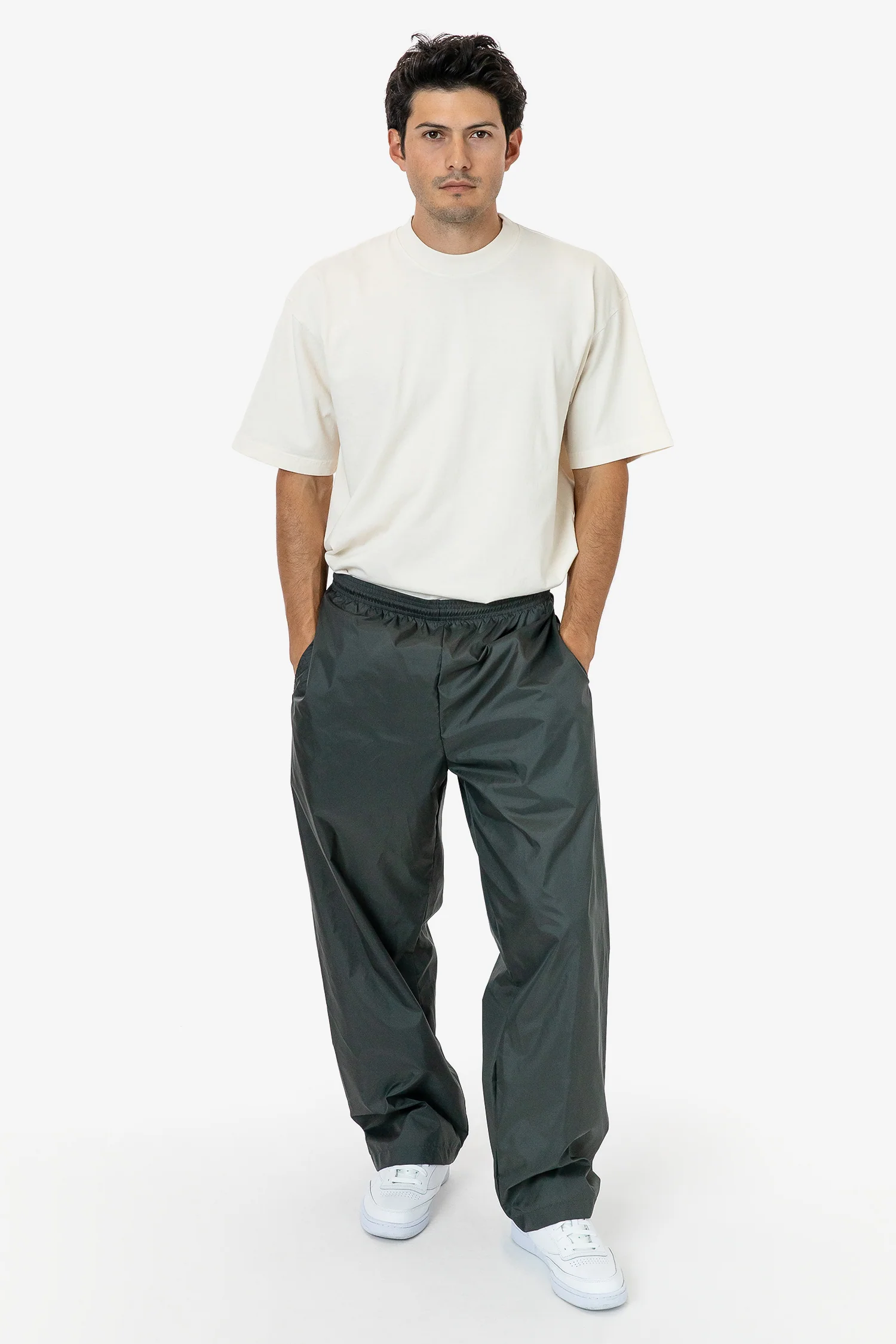 RNF445 - Lightweight Nylon Taffeta Wide Leg Pant - Image 9