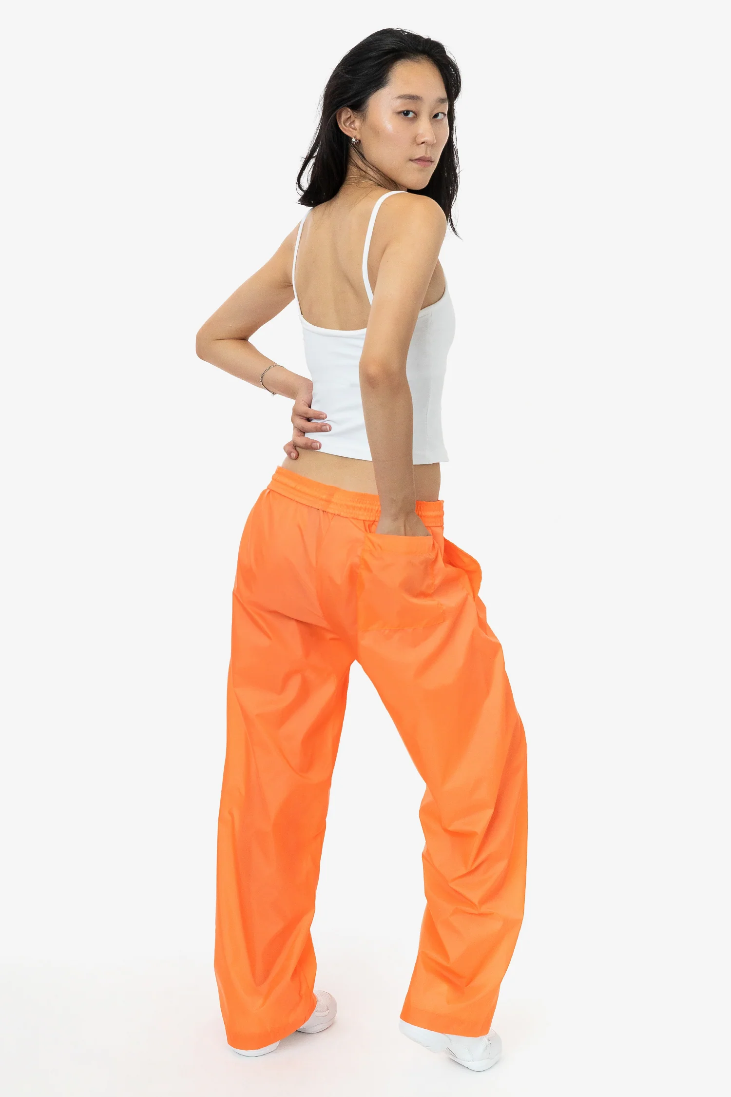 RNF445 Unisex - Lightweight Nylon Taffeta Wide Leg Pant - Image 13