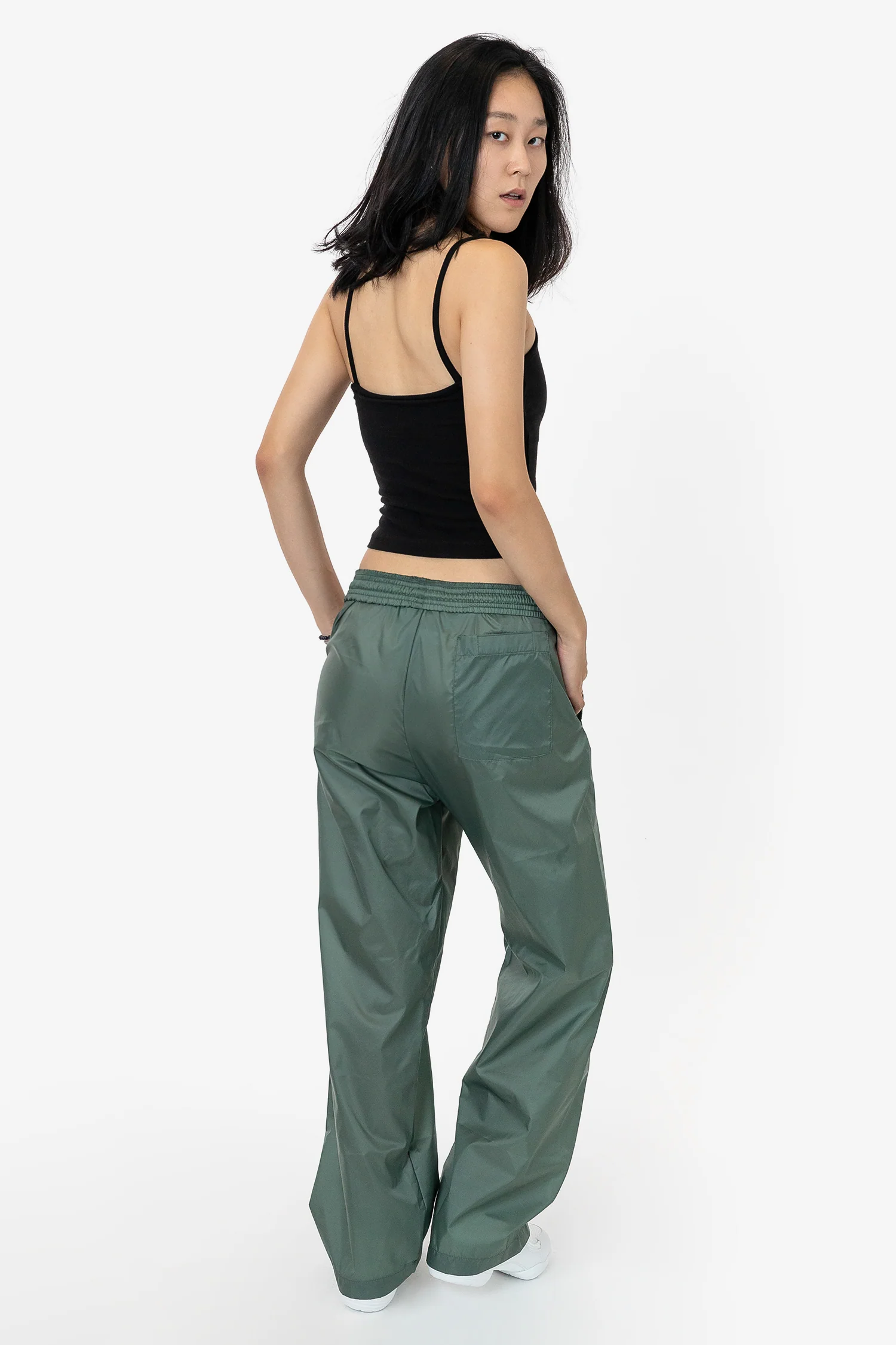 RNF445 Unisex - Lightweight Nylon Taffeta Wide Leg Pant - Image 3
