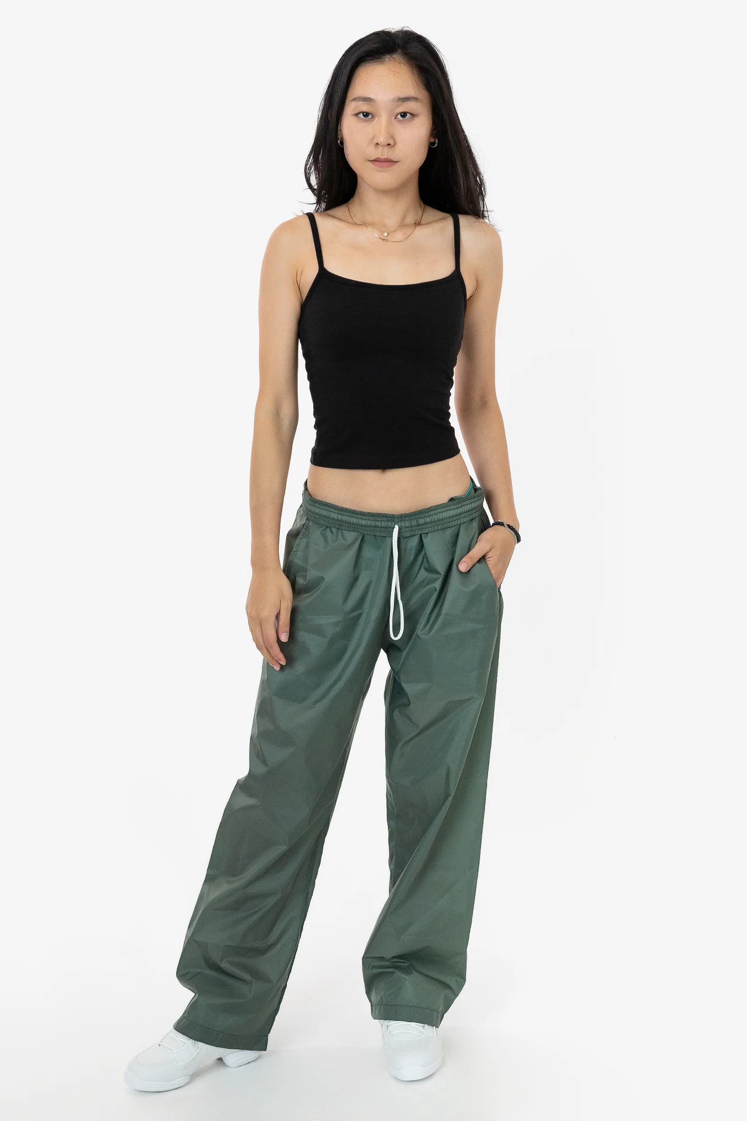 RNF445 Unisex - Lightweight Nylon Taffeta Wide Leg Pant - Image 4