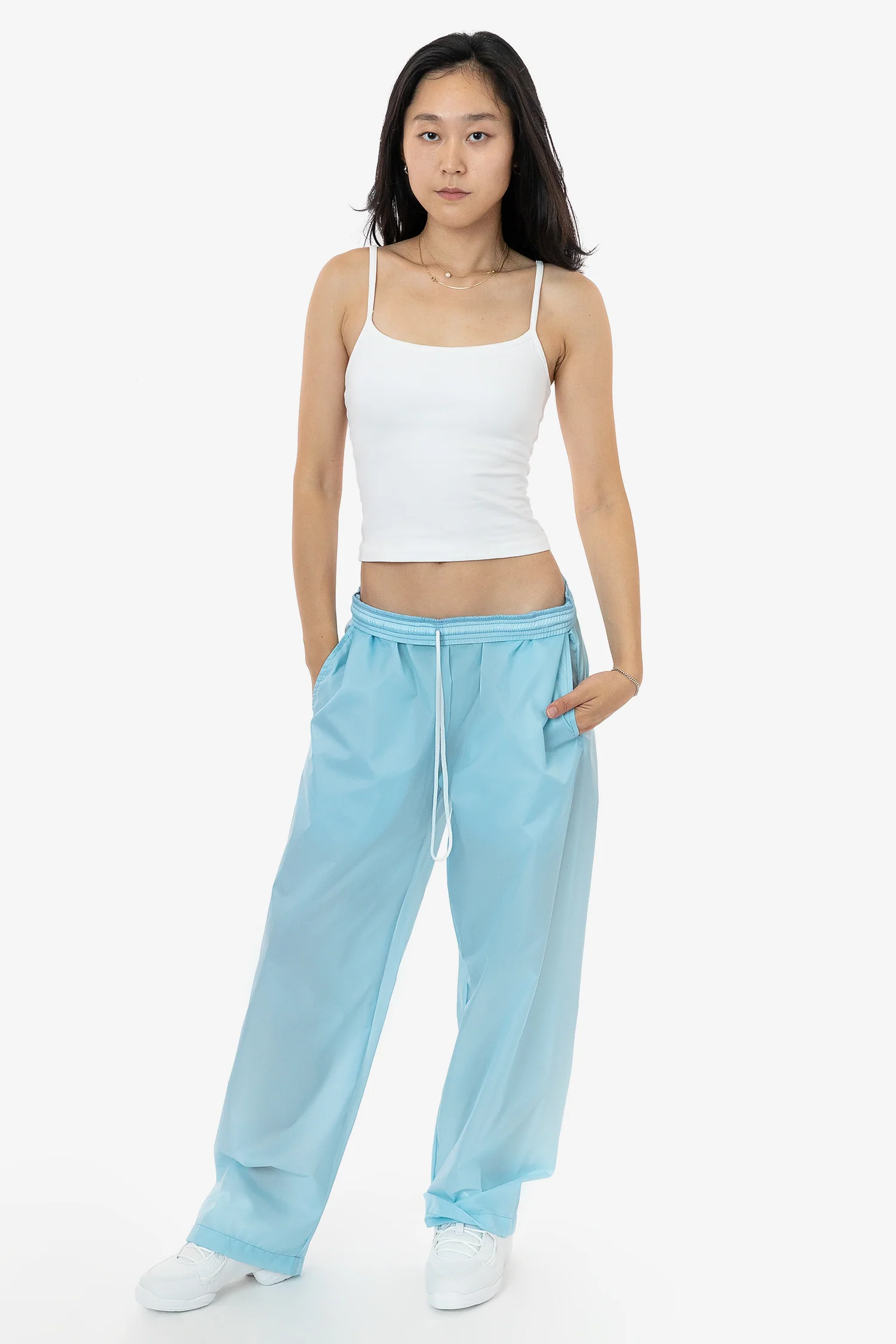 RNF445 Unisex - Lightweight Nylon Taffeta Wide Leg Pant - Image 5