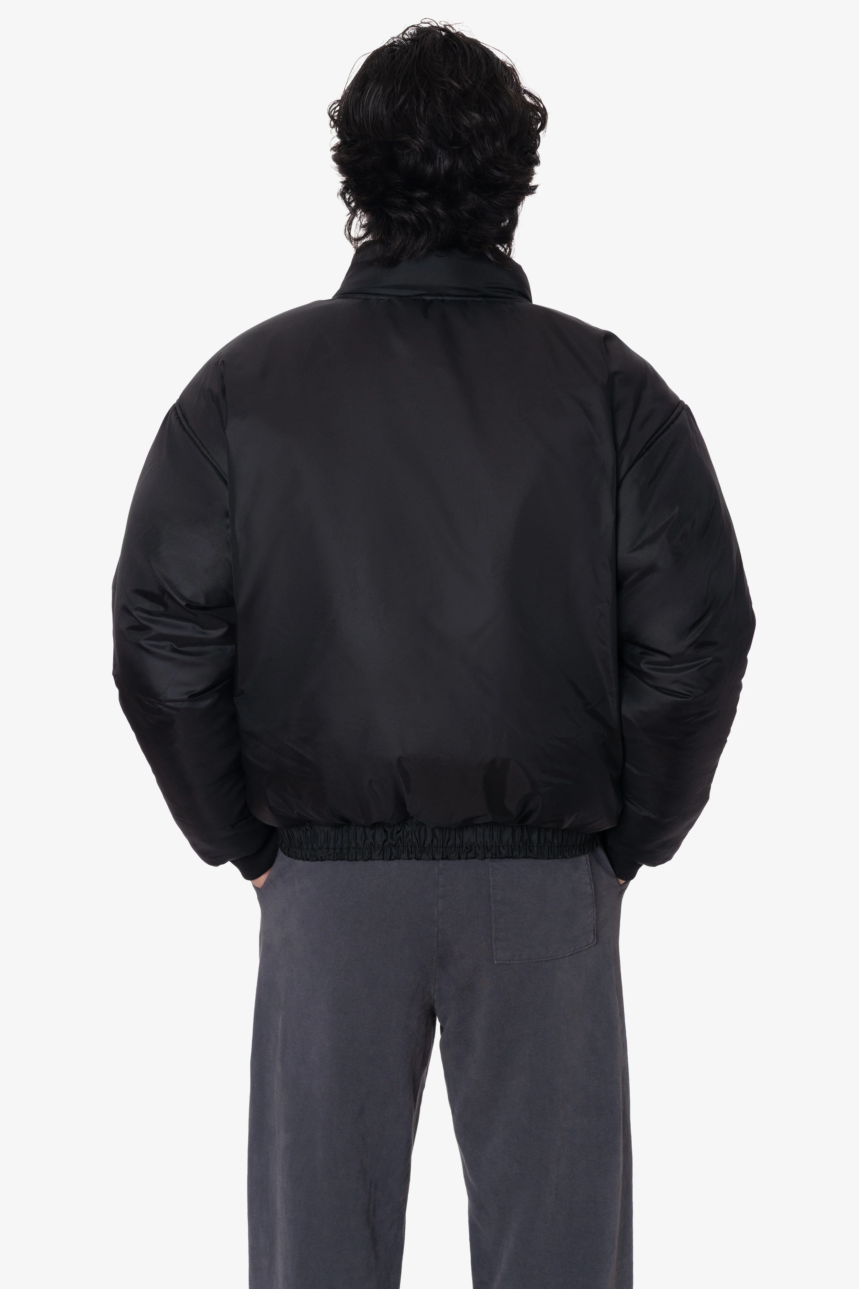 RNF455 - Nylon Taffeta Puffy Winter Jacket - Image 4