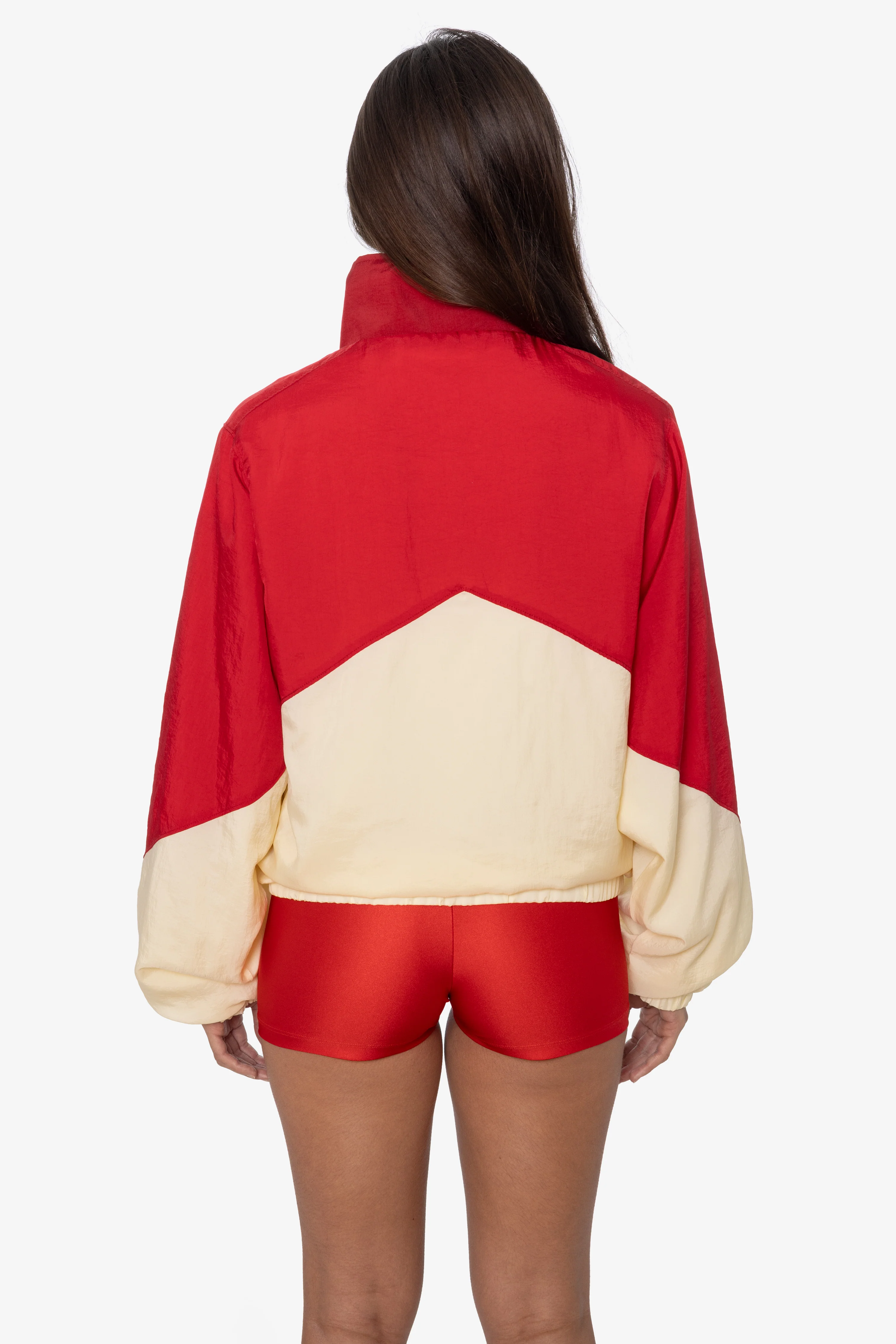 RNF555C - Nylon Crinkle Zip-Up Colorblock Windbreaker - Image 12