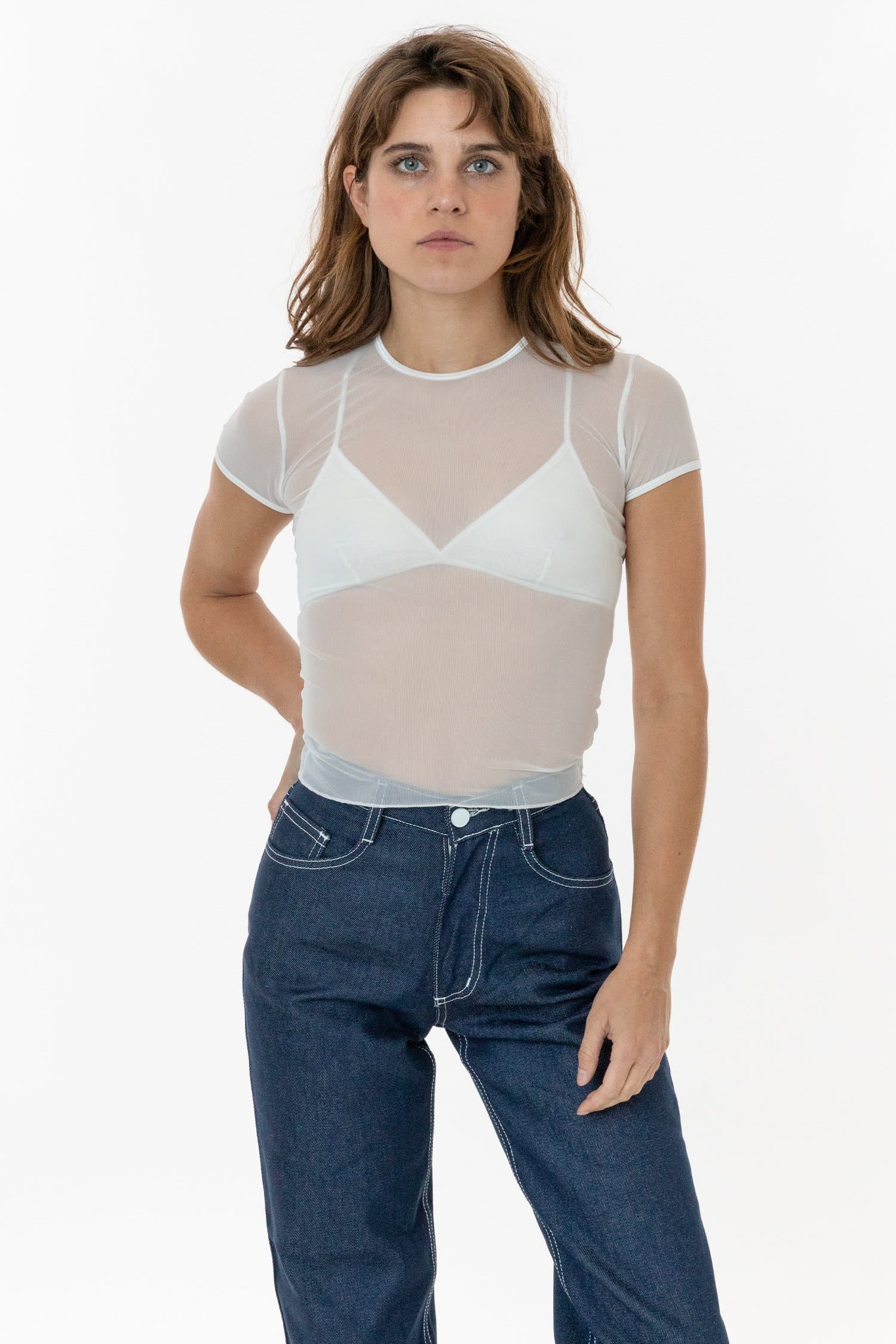 RNS305 - Micro Mesh Slinky Baby Tee - Image 5