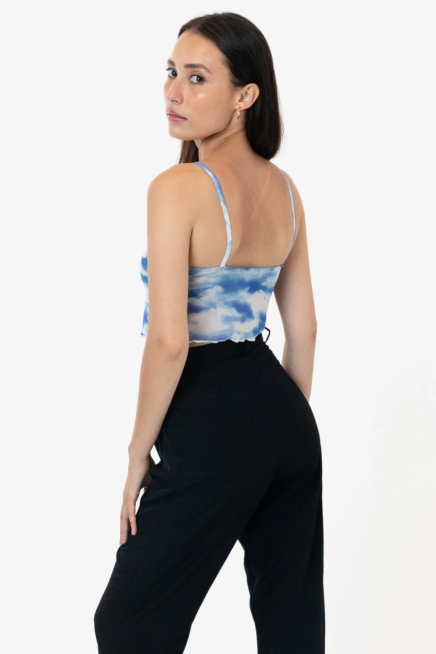 RNS778P - Printed Micro Mesh Spaghetti Tank - Image 20