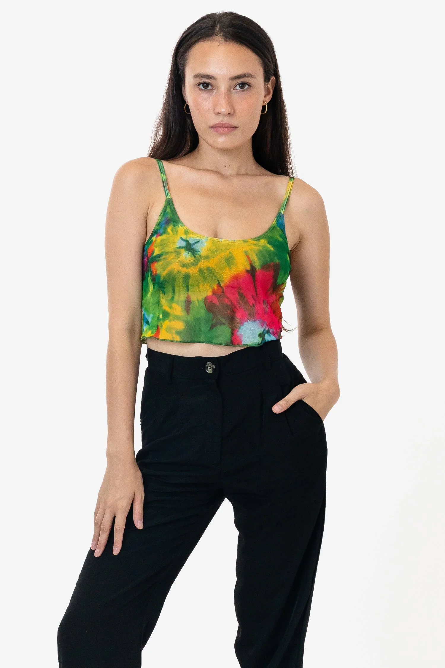 RNS778P - Printed Micro Mesh Spaghetti Tank - Image 6