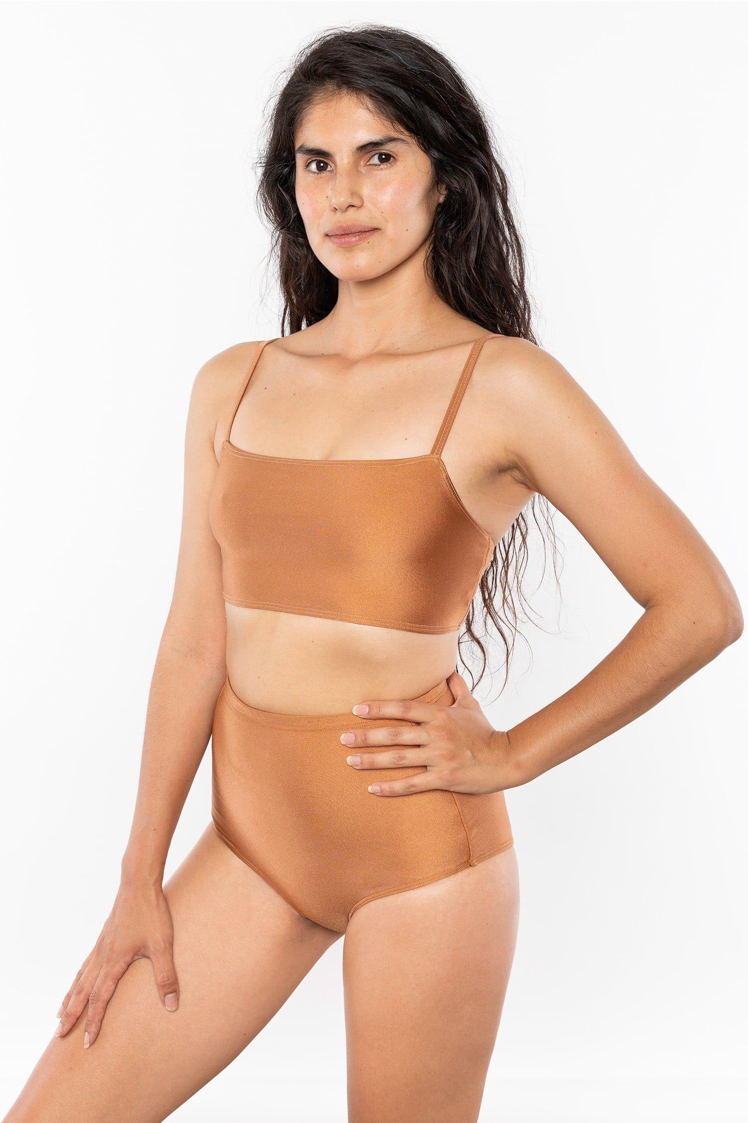 RNT075 - The Monochromatic Minimalist Crop Swim Top - Image 3