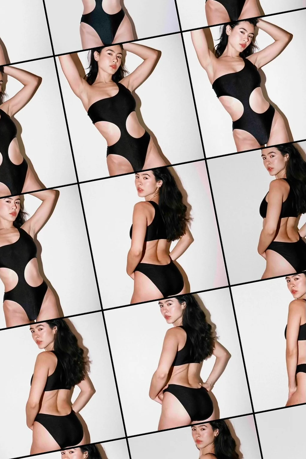 RNT120 - Asymmetrical One Piece Swimsuit - Image 12