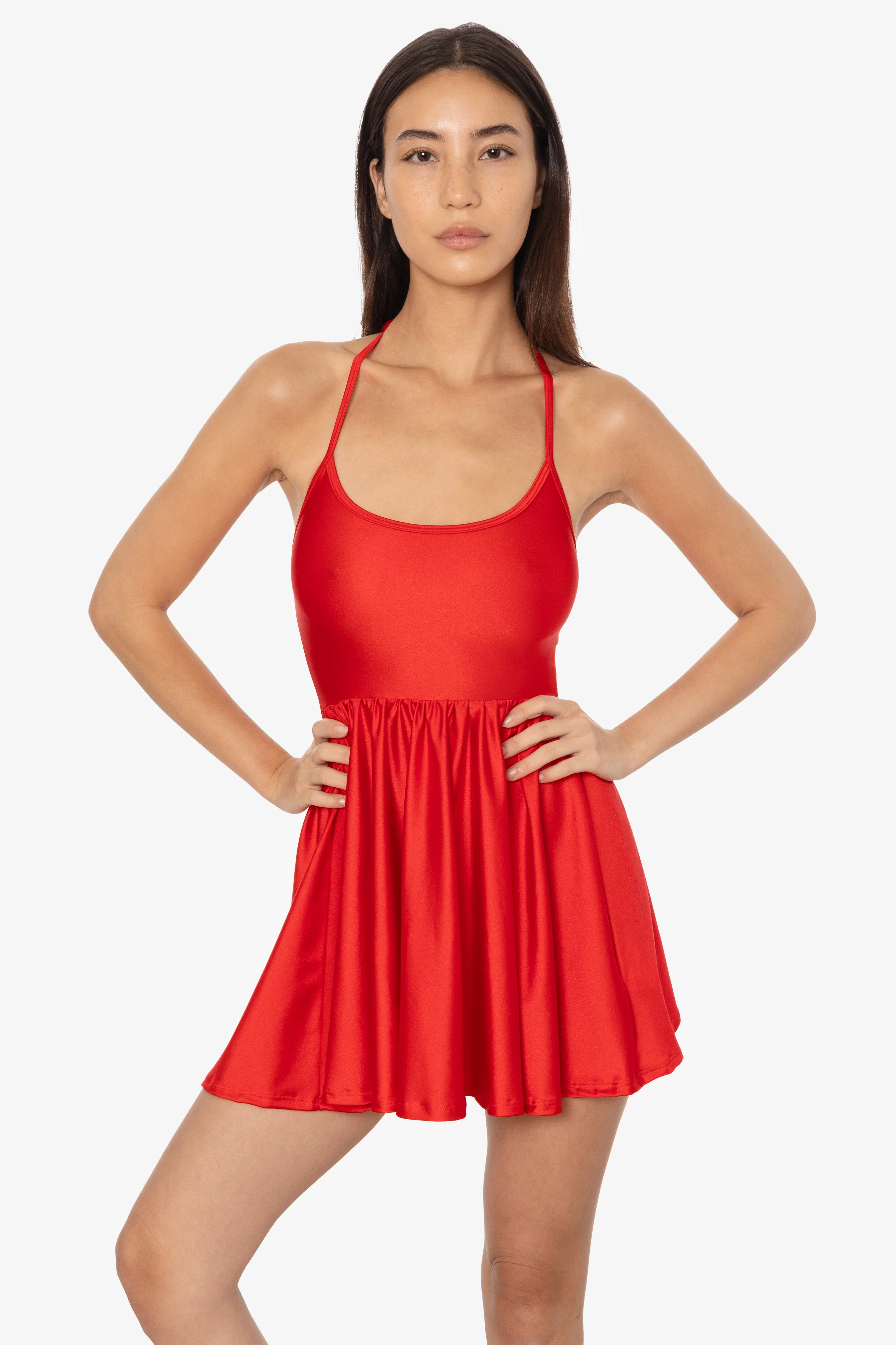 RNT3640 - Nylon Tricot Figure Skater Dress - Image 5