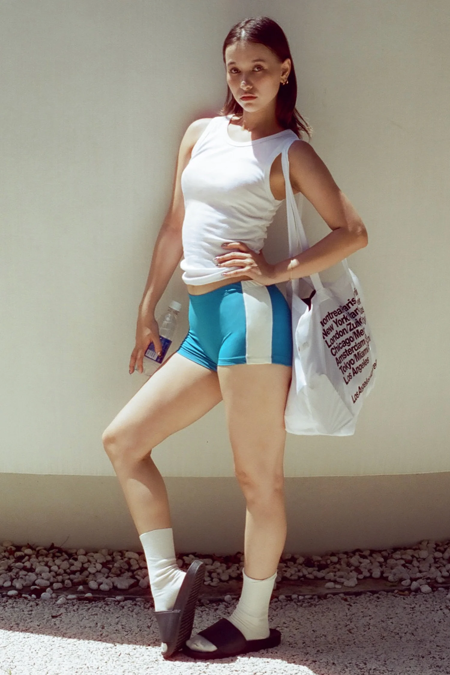 RNT532 - Nylon Tricot 2-Tone Mini Shorts - Image 4