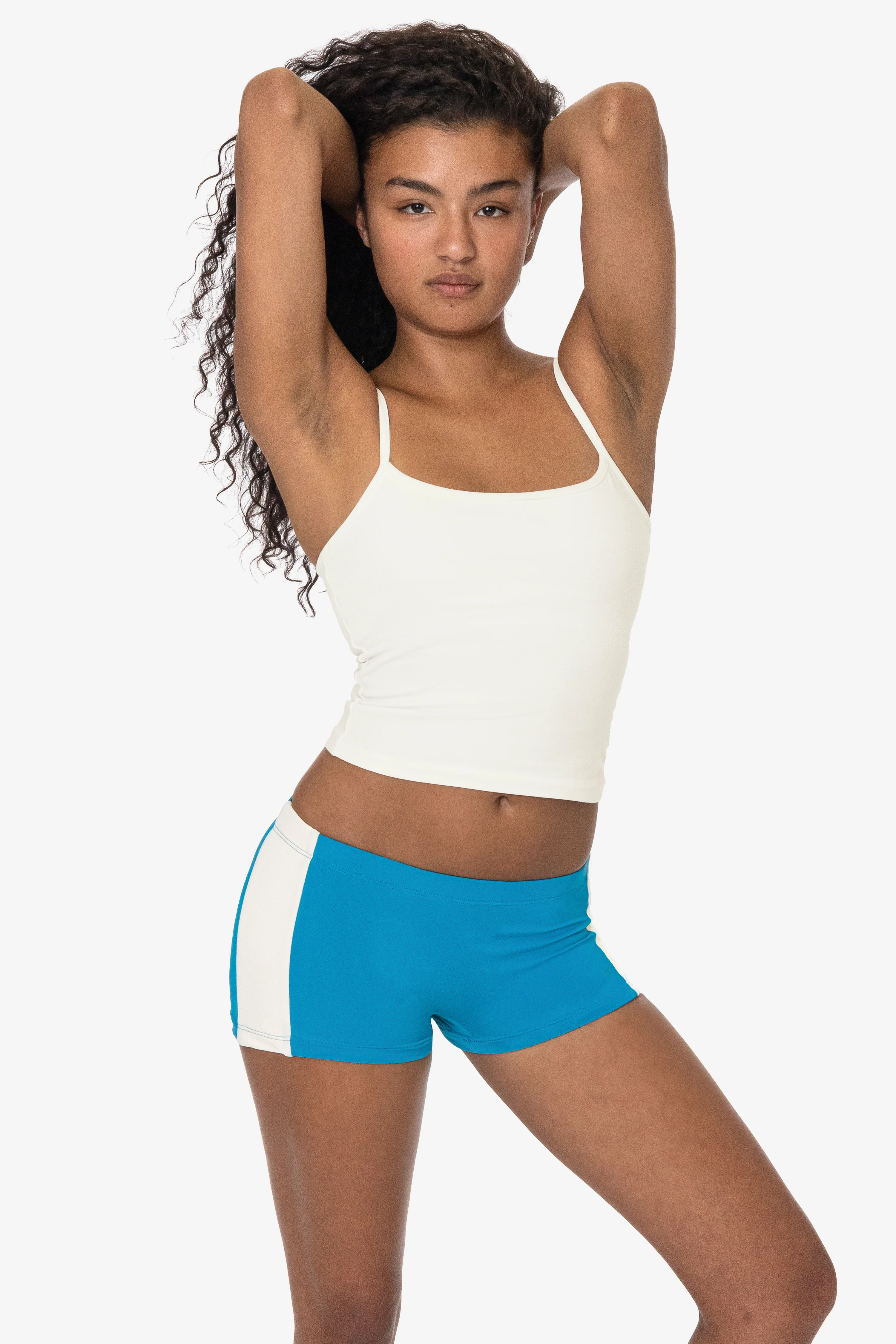 RNT532 - Nylon Tricot 2-Tone Mini Shorts - Image 5