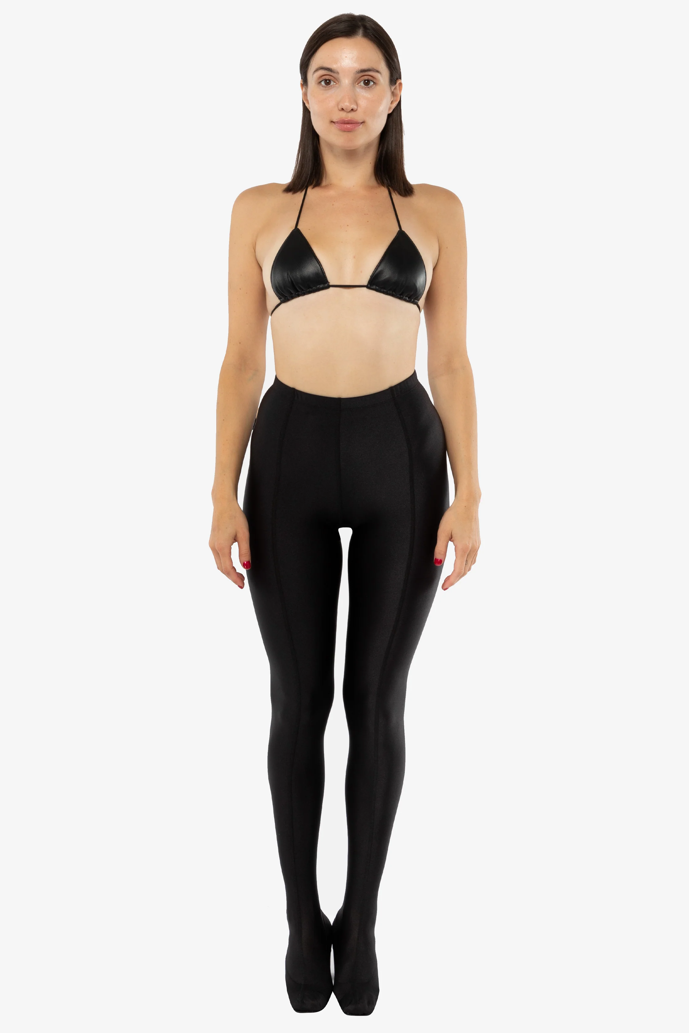 RNTSHOE01 - Nylon Tricot Heeled Leggings - Image 7