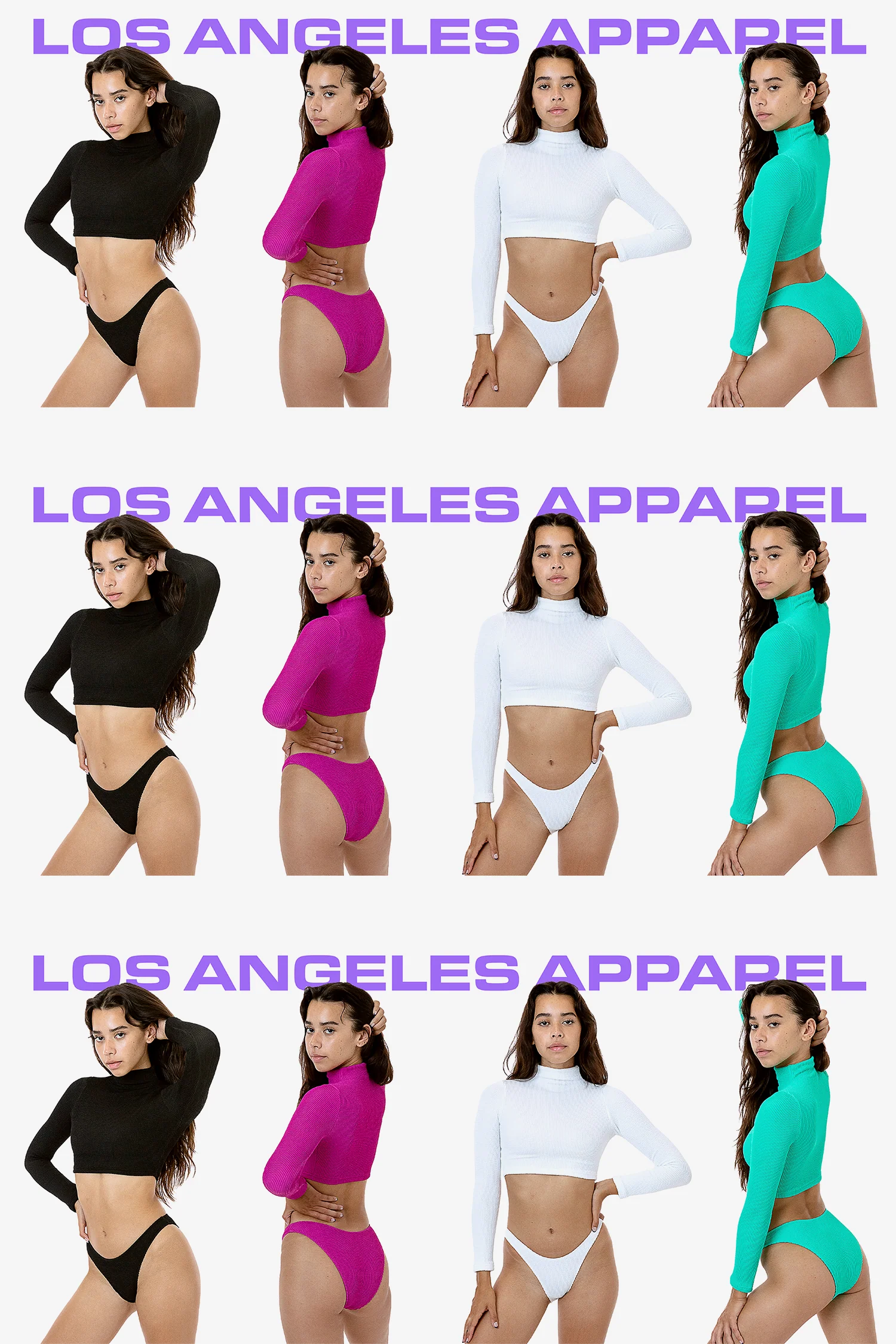 RPC3009 - Crinkle High Cut Swim Bottom - Image 2